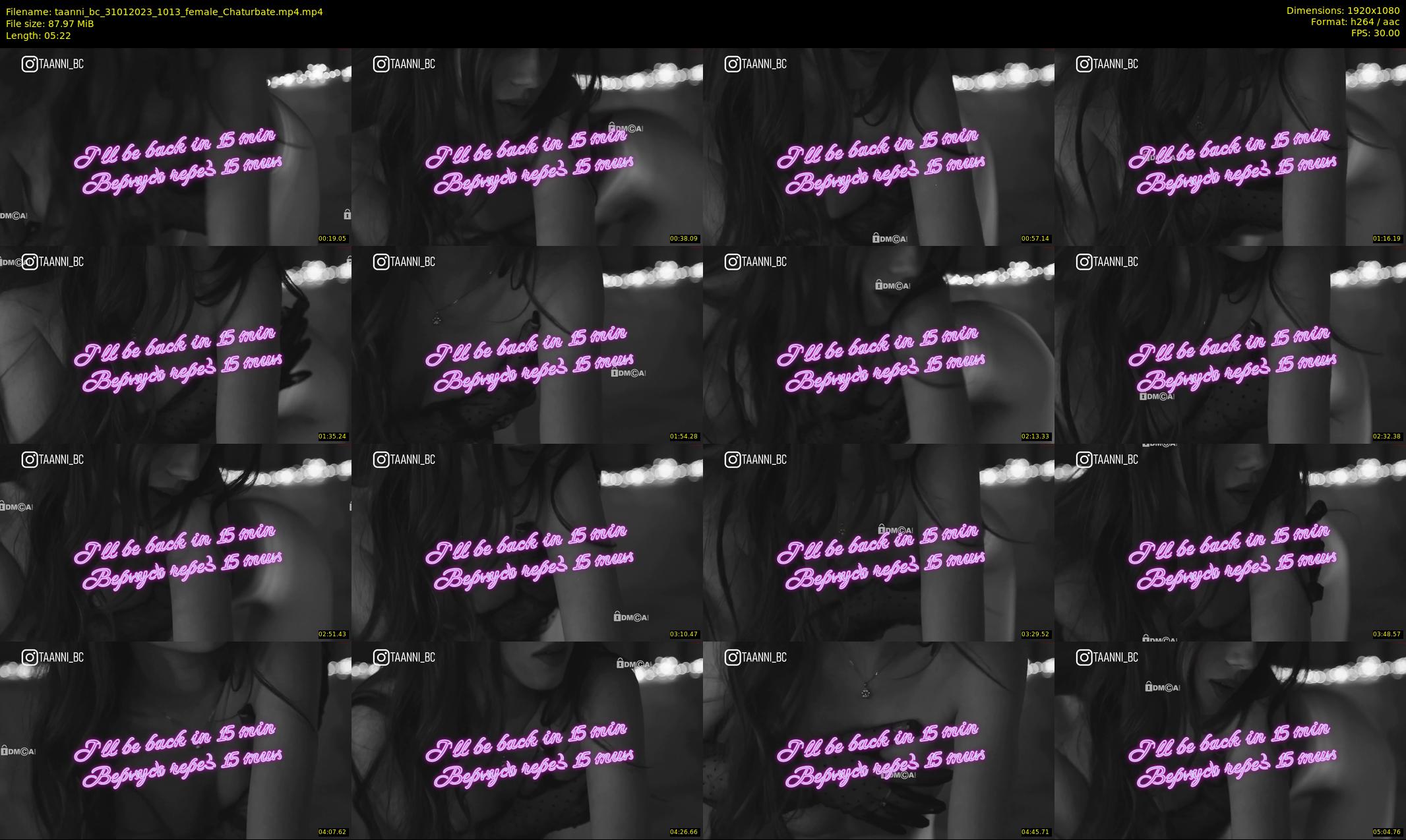 taanni_bc — 6 minute Chaturbate female cam show recording, 1080p, Jan 31, 2023