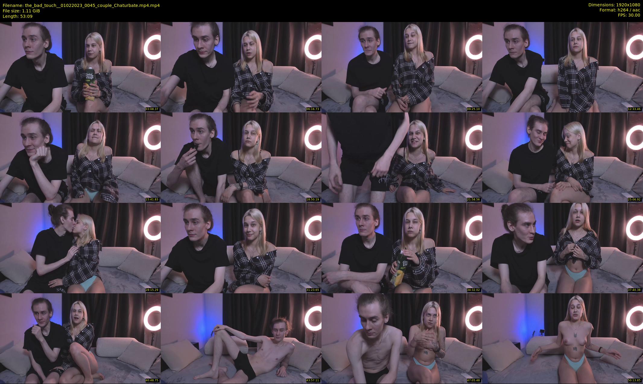 the_bad_touch_ — 54 minute Chaturbate couple cam show recording, 1080p, Feb 1, 2023