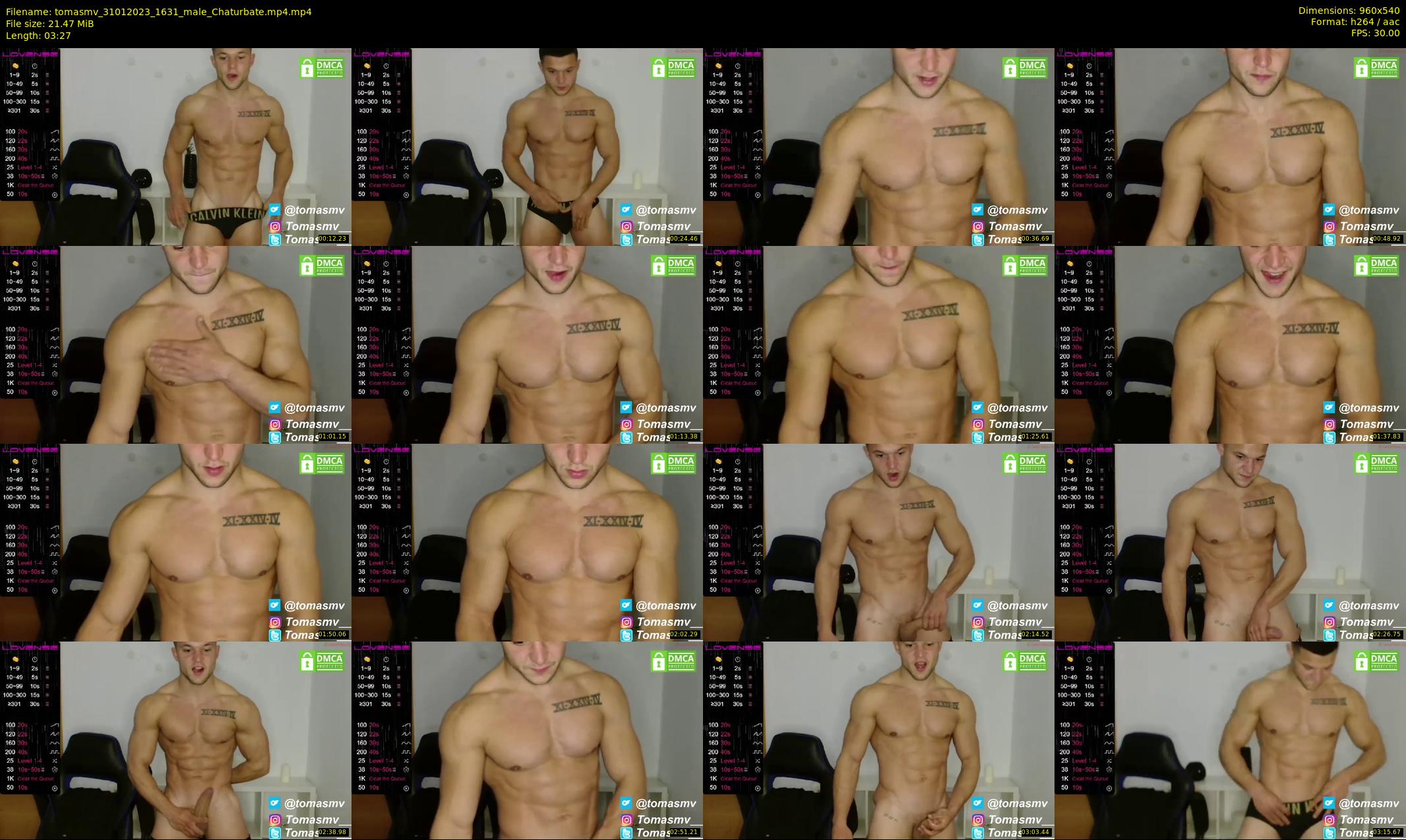 tomasmv — 4 minute Chaturbate male cam show recording, 480p, Jan 31, 2023