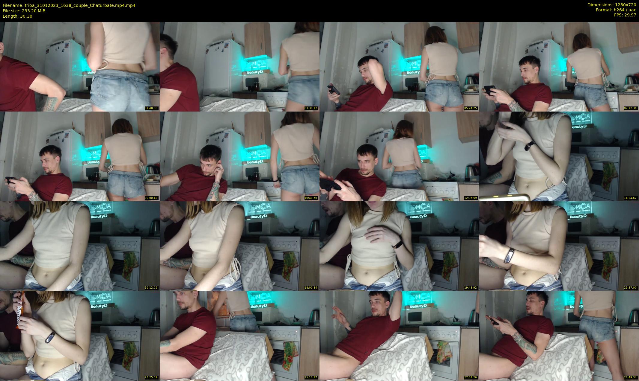 trioa — 31 minute Chaturbate couple cam show recording, 720p, Jan 31, 2023