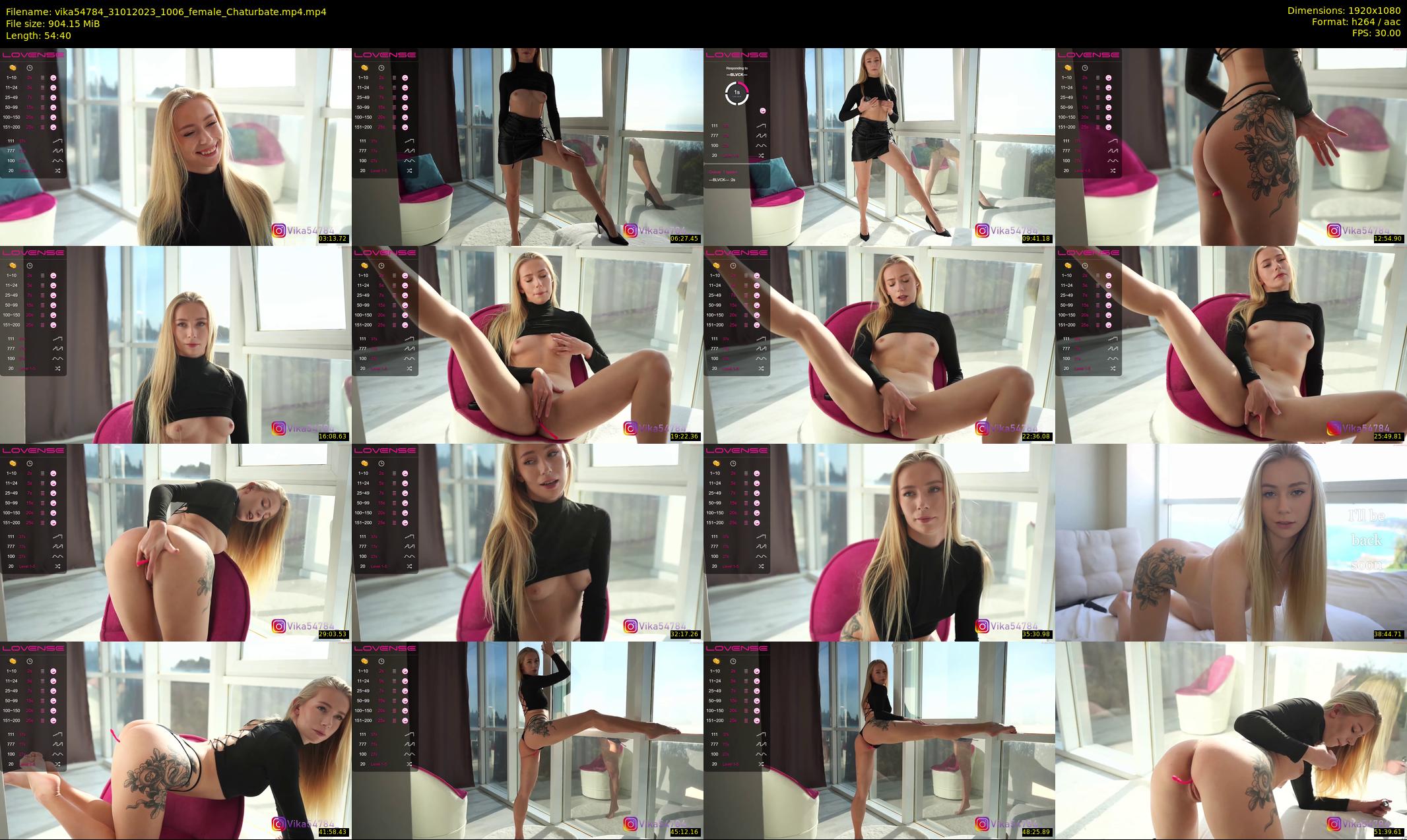 vika54784 — 55 minute Chaturbate female cam show recording, 1080p, Jan 31, 2023