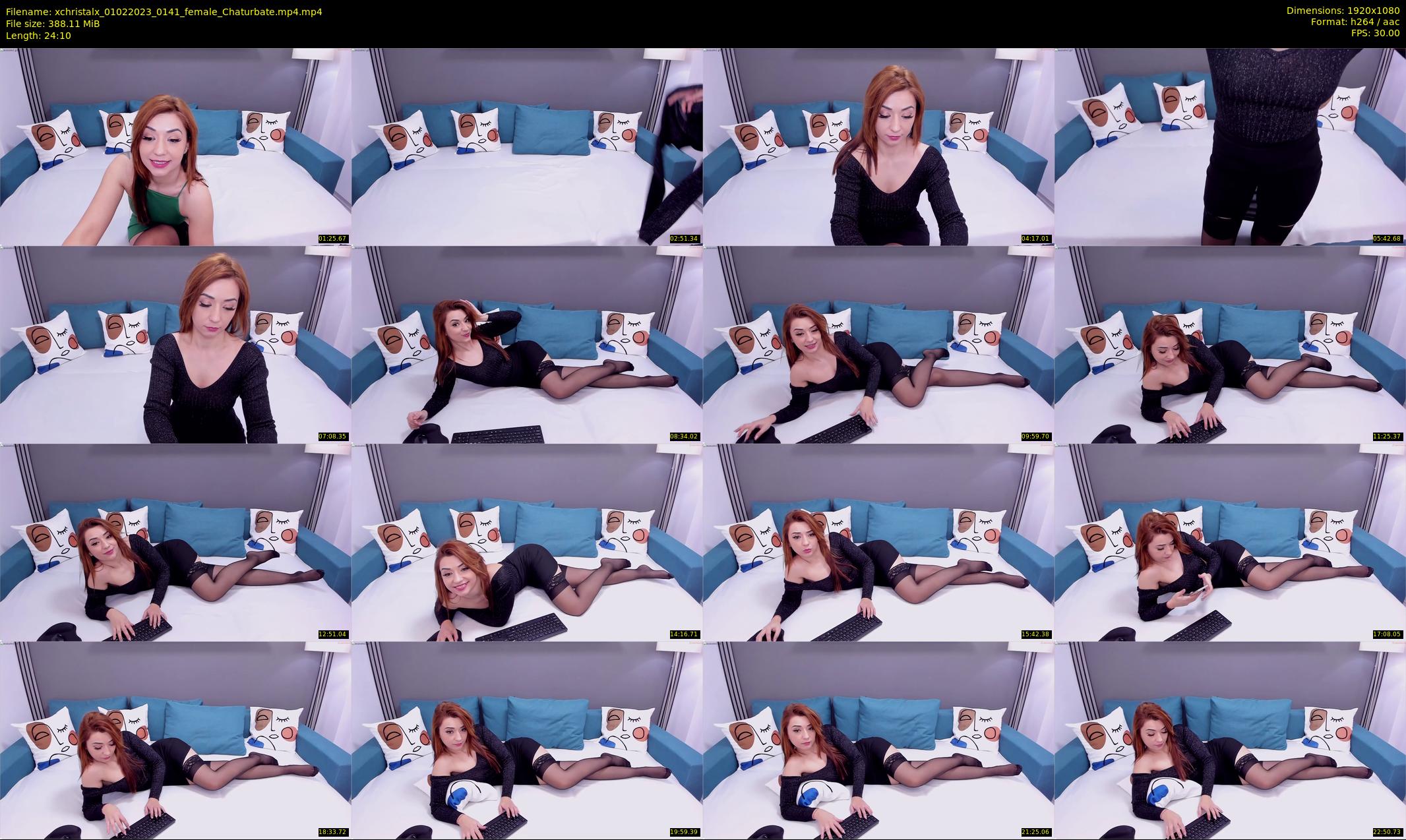 xchristalx — 25 minute Chaturbate female cam show recording, 1080p, Feb 1, 2023