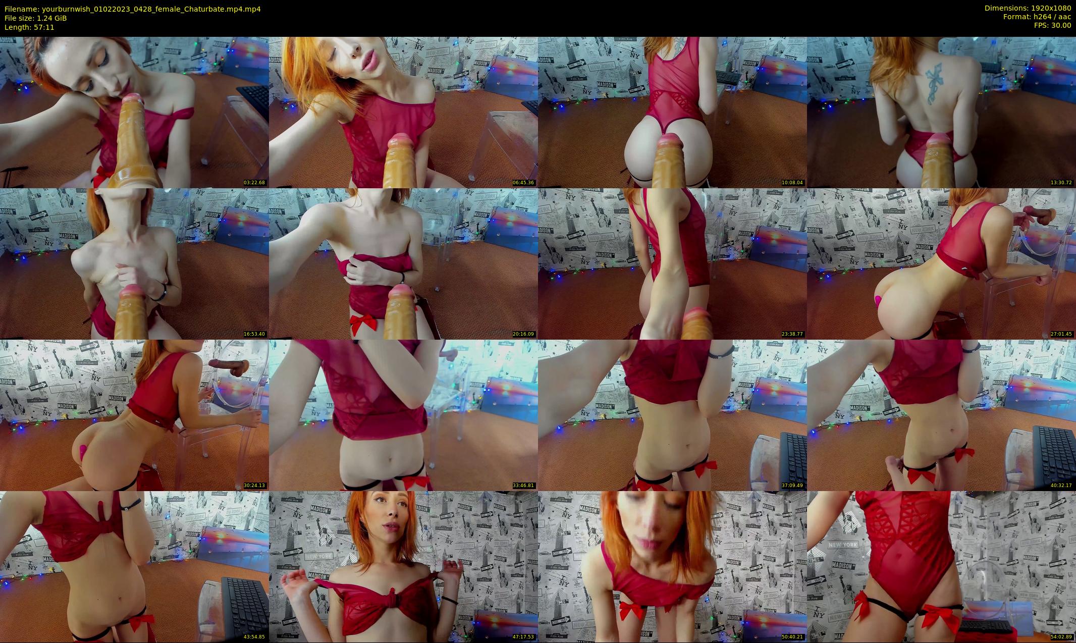 yourburnwish — 58 minute Chaturbate female cam show recording, 1080p, Feb 1, 2023