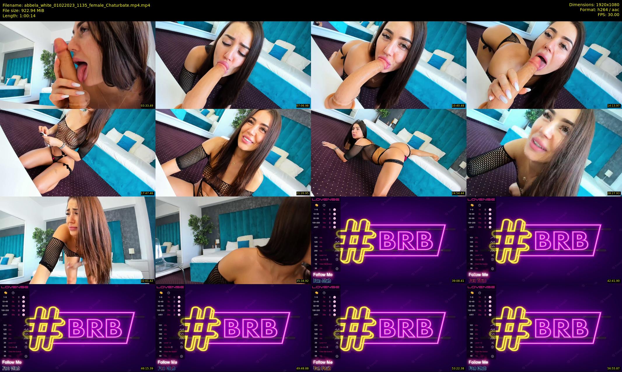 abbela_white — 61 minute Chaturbate female cam show recording, 1080p, Feb 1, 2023