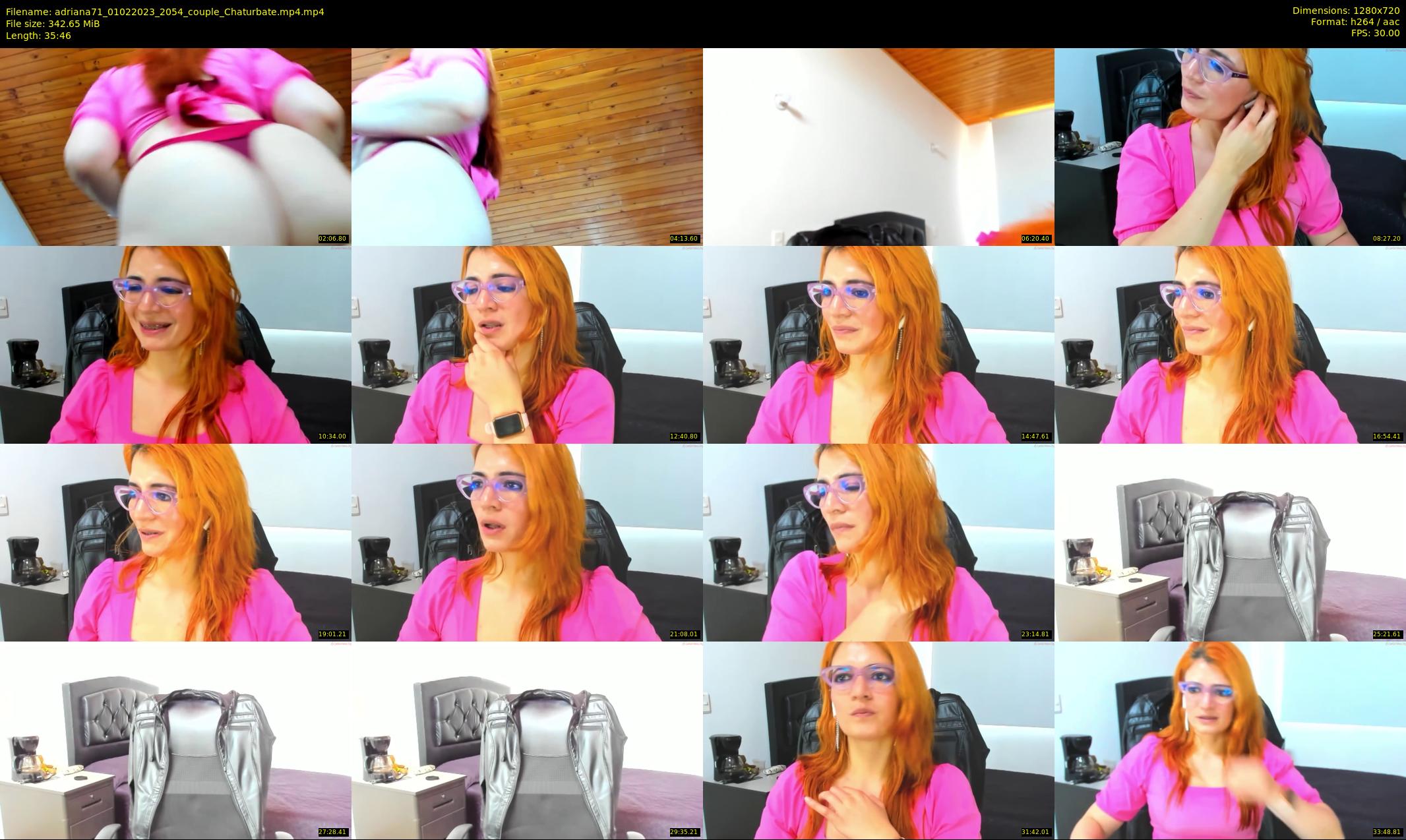 adriana71 — 36 minute Chaturbate couple cam show recording, 720p, Feb 1, 2023