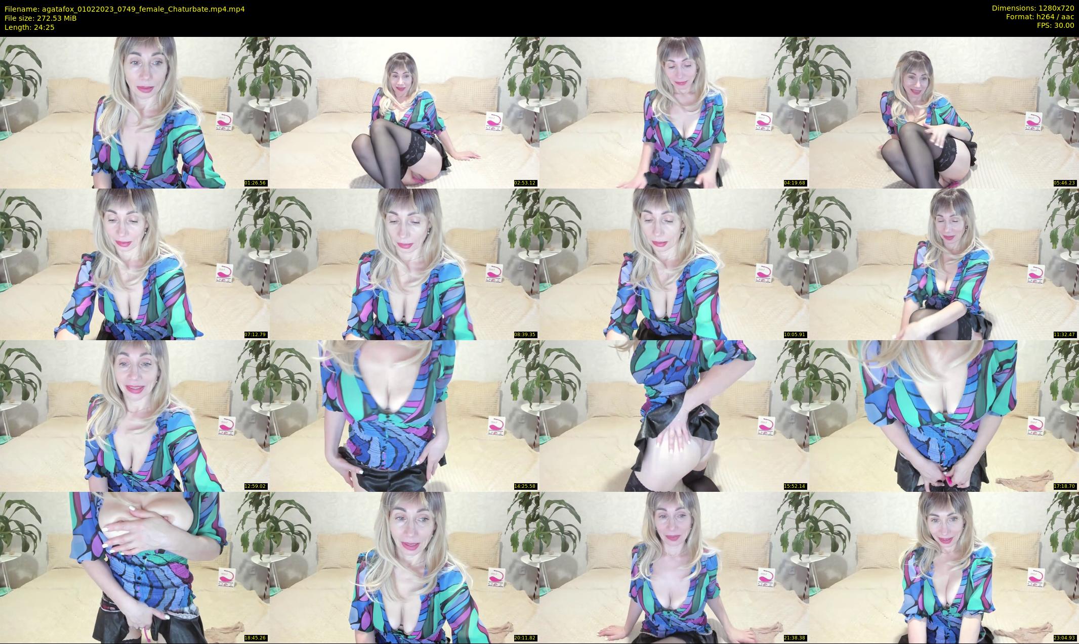 agatafox — 25 minute Chaturbate female cam show recording, 720p, Feb 1, 2023