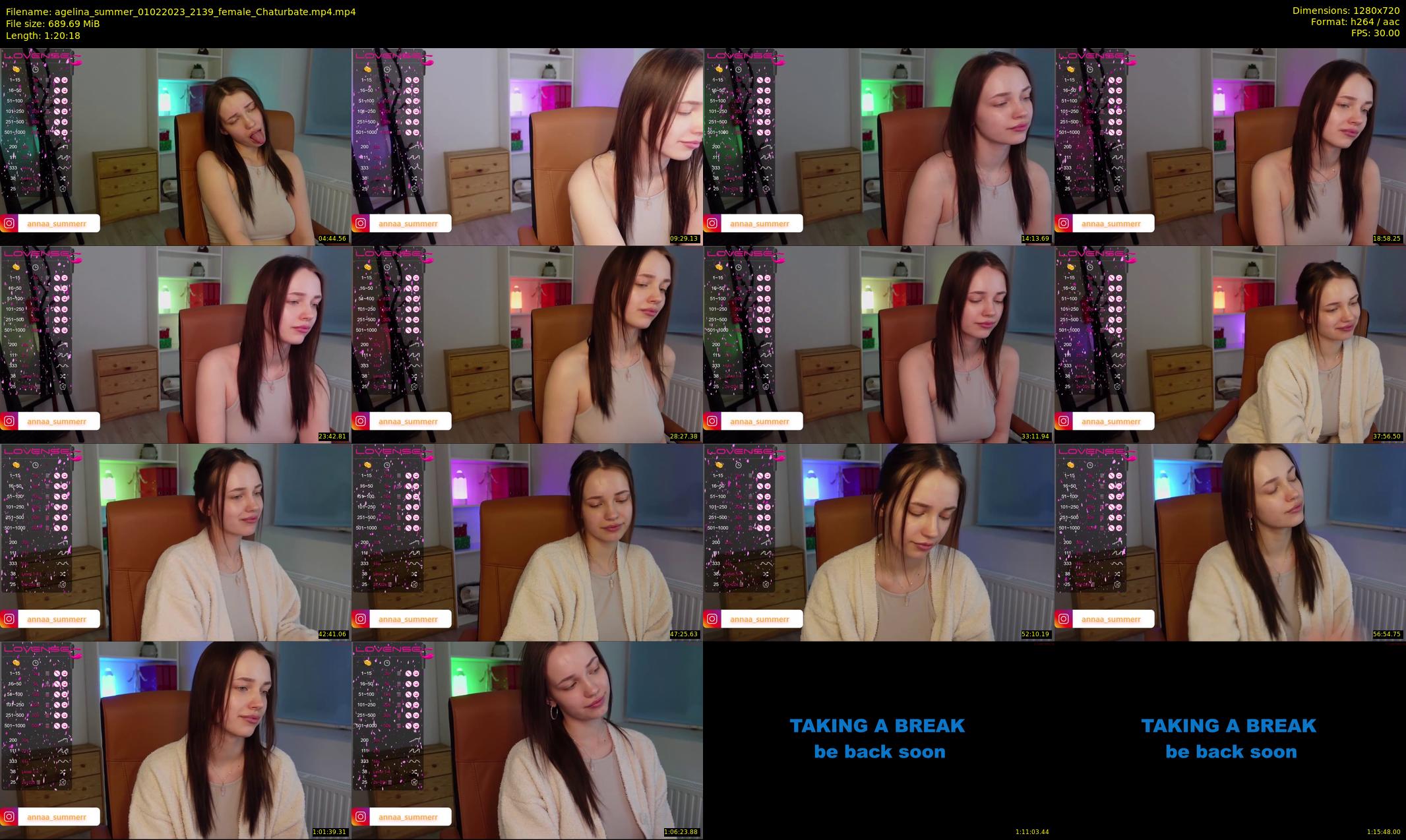 agelina_summer — 81 minute Chaturbate female cam show recording, 720p, Feb 1, 2023