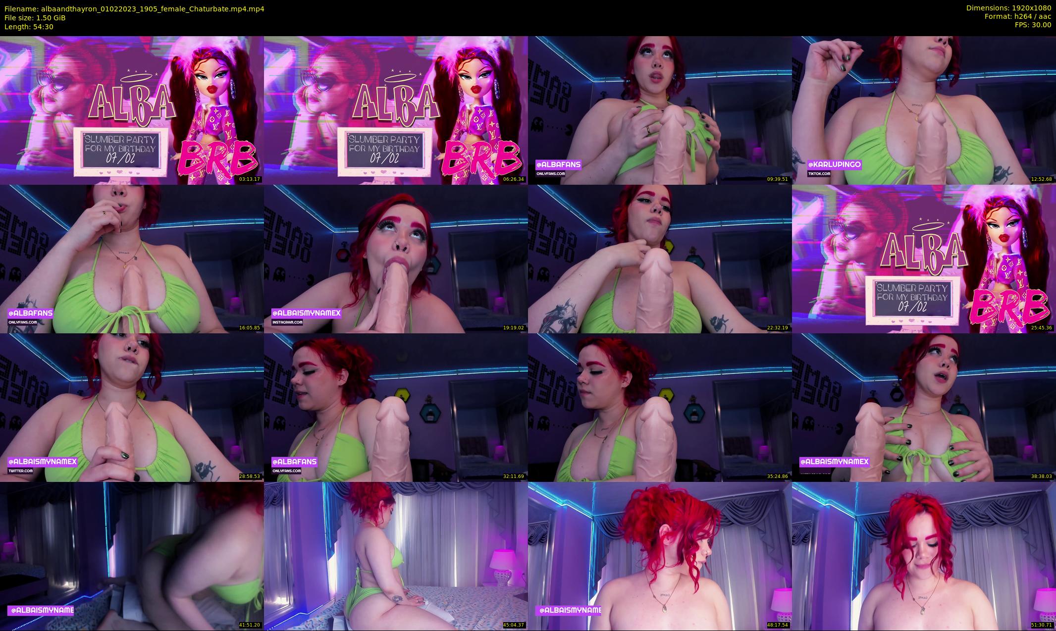 albaandthayron — 55 minute Chaturbate couple cam show recording, 1080p, Feb 1, 2023