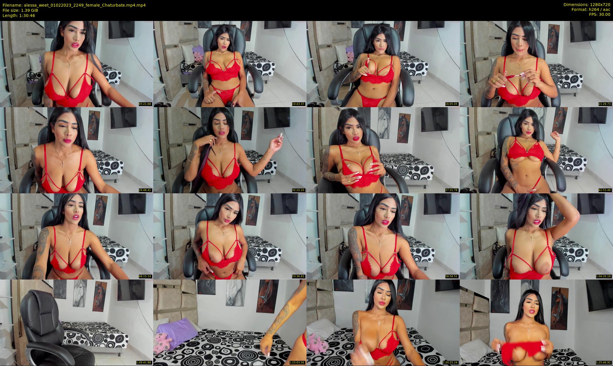 alessa_weet — 91 minute Chaturbate female cam show recording, 720p, Feb 1, 2023