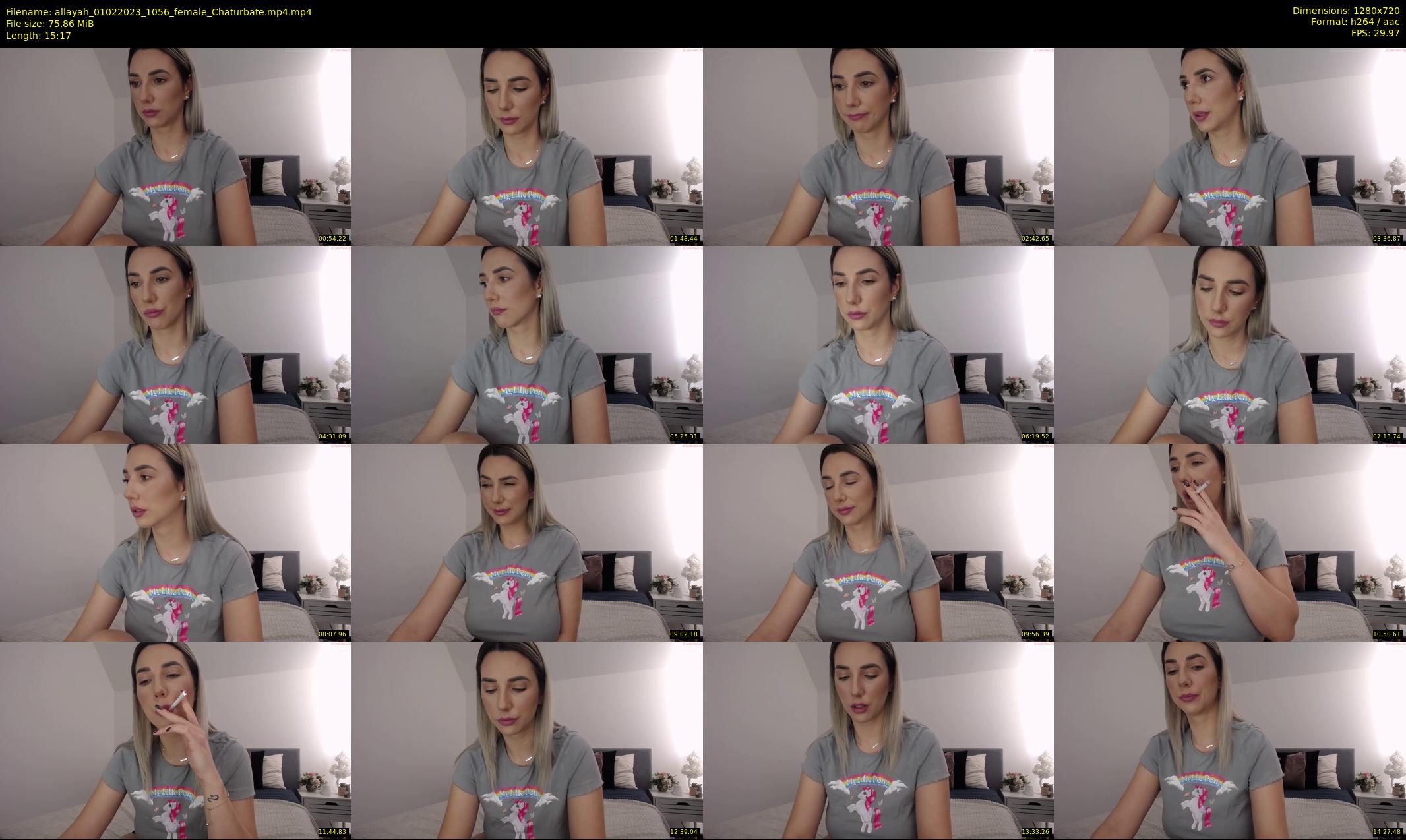 allayah — 16 minute Chaturbate female cam show recording, 720p, Feb 1, 2023