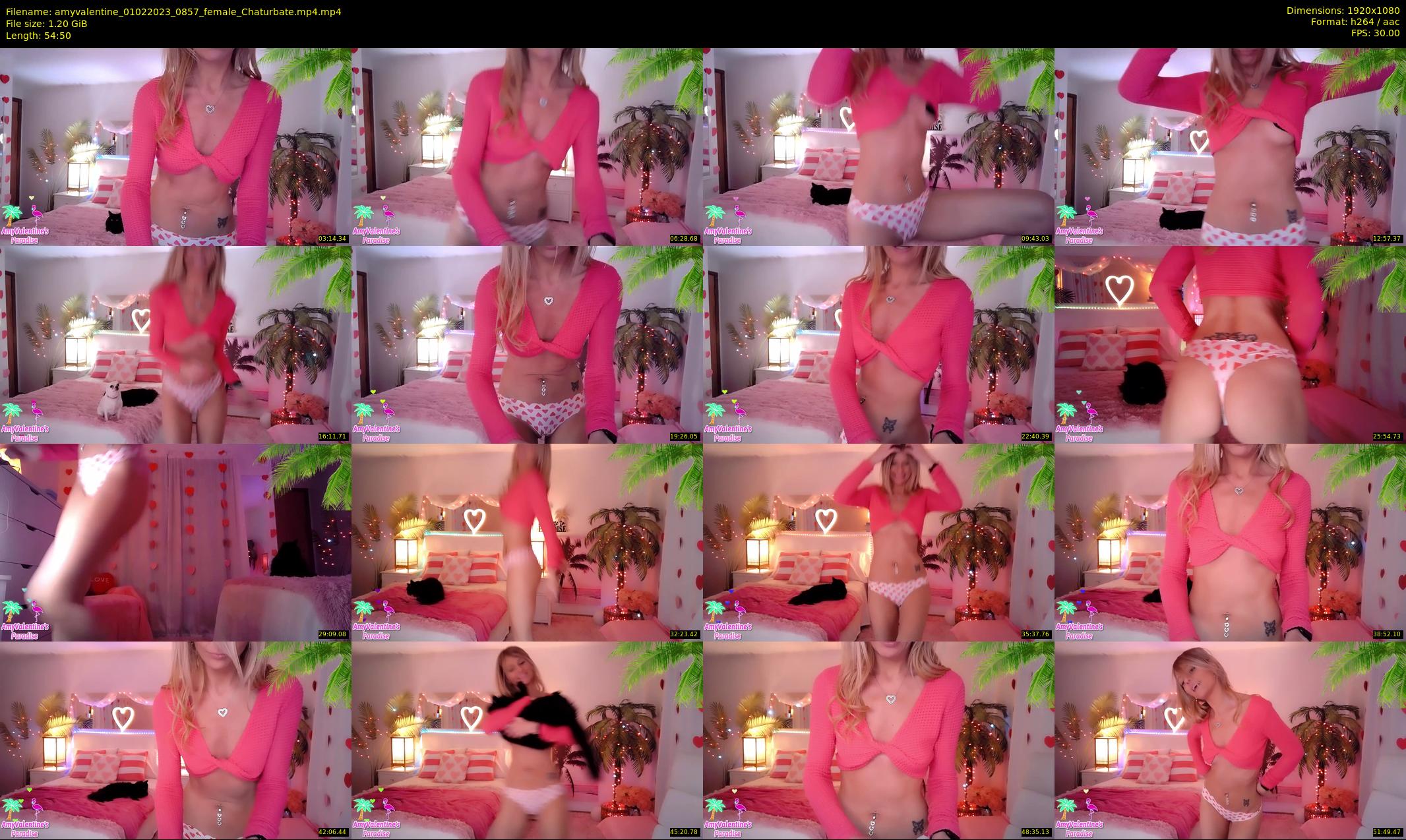 amyvalentine — 55 minute Chaturbate female cam show recording, 1080p, Feb 1, 2023