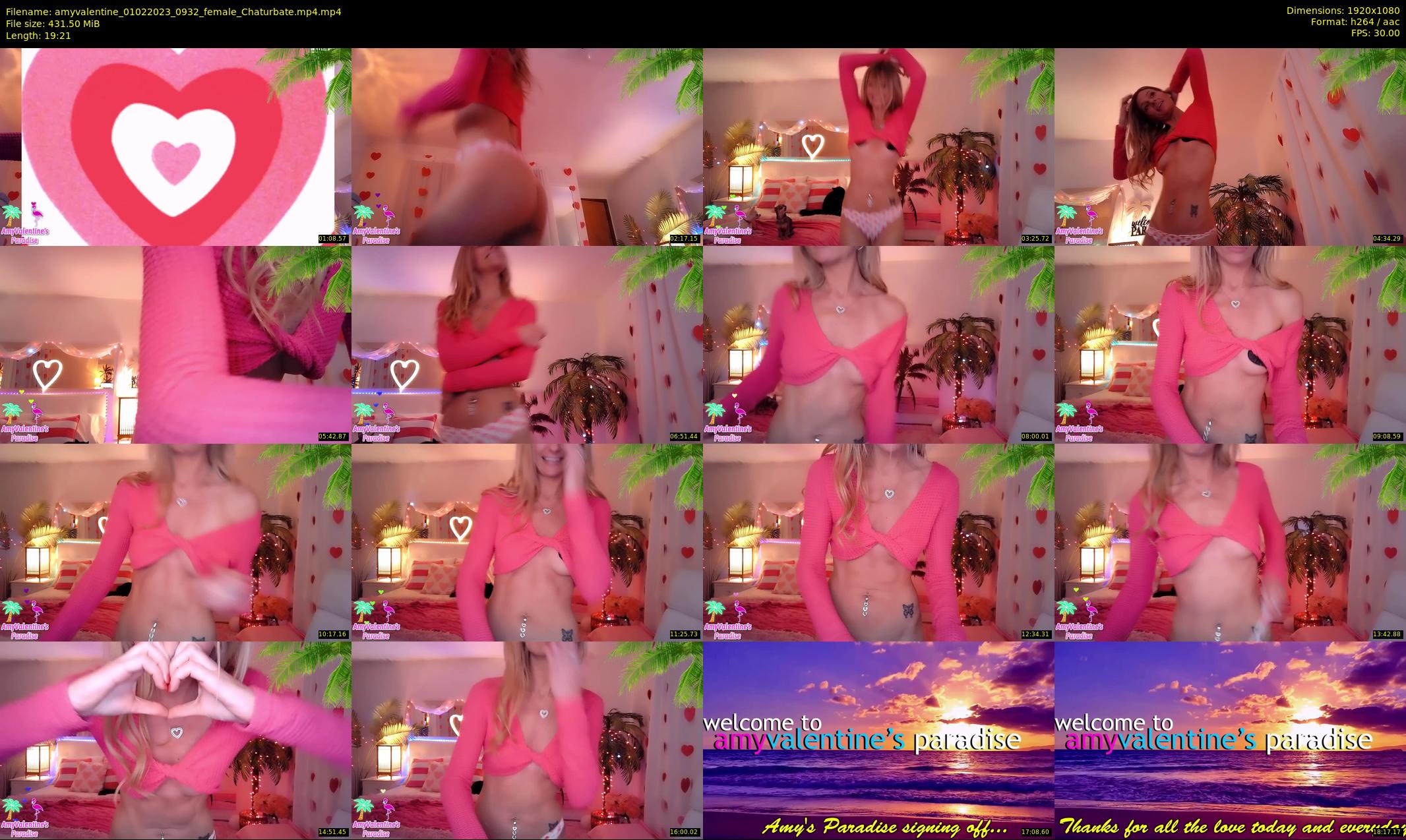 amyvalentine — 20 minute Chaturbate female cam show recording, 1080p, Feb 1, 2023