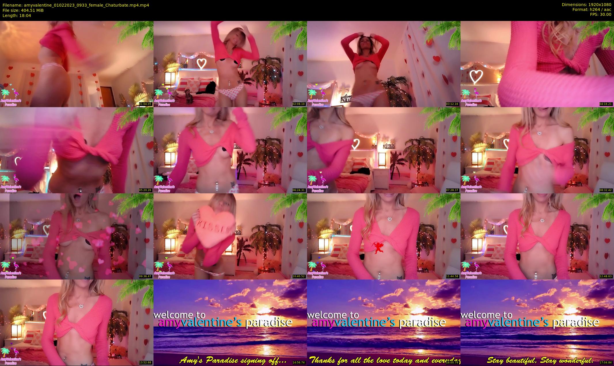 amyvalentine — 19 minute Chaturbate female cam show recording, 1080p, Feb 1, 2023