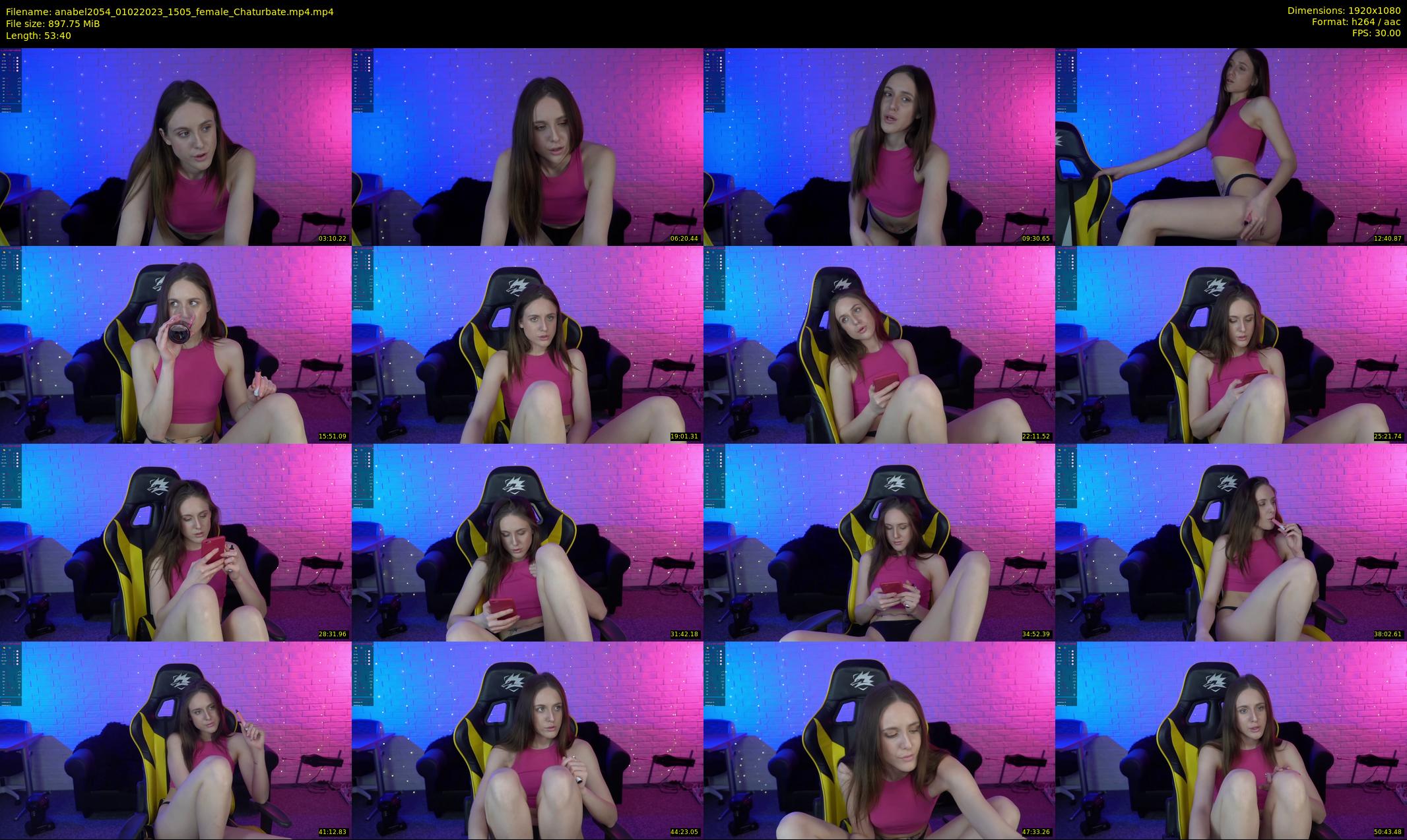 anabel2054 — 54 minute Chaturbate female cam show recording, 1080p, Feb 1, 2023