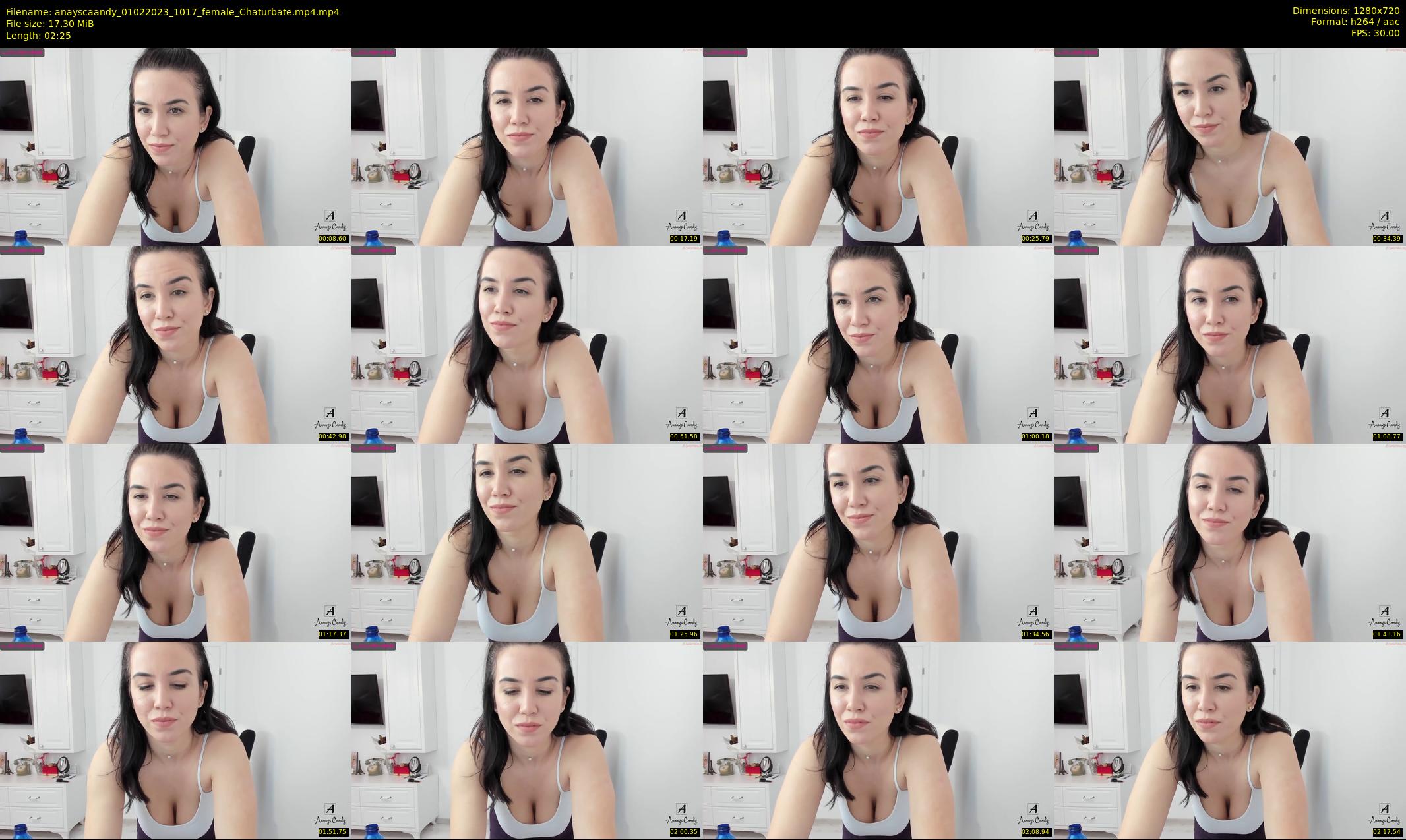 anayscaandy — 3 minute Chaturbate female cam show recording, 720p, Feb 1, 2023