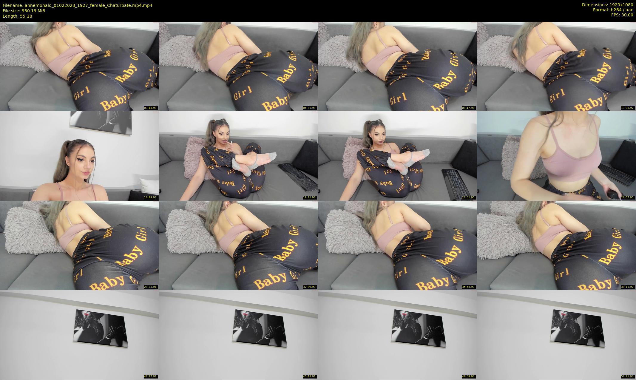 annemonalo — 56 minute Chaturbate female cam show recording, 1080p, Feb 1, 2023