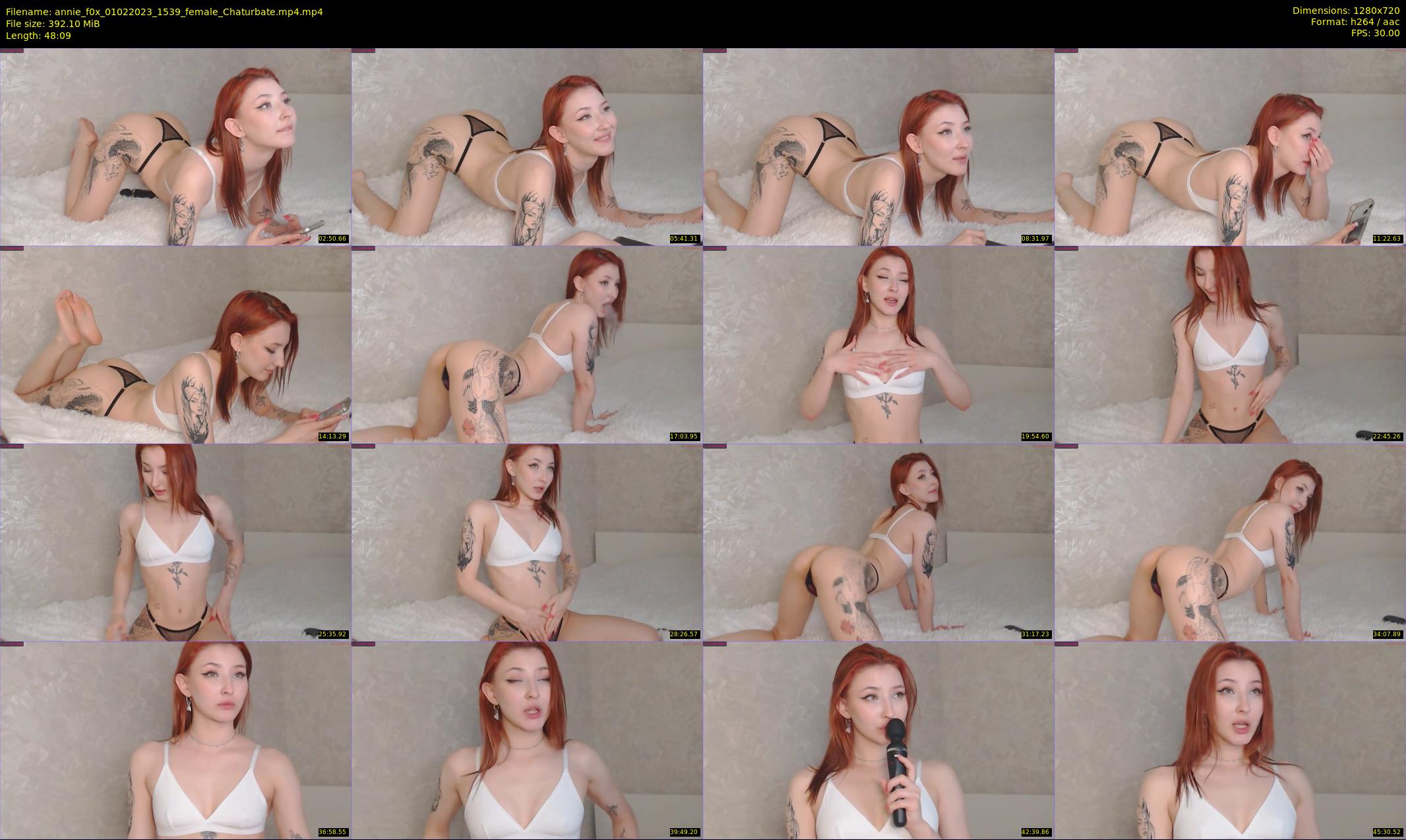 annie_f0x — 49 minute Chaturbate female cam show recording, 720p, Feb 1, 2023
