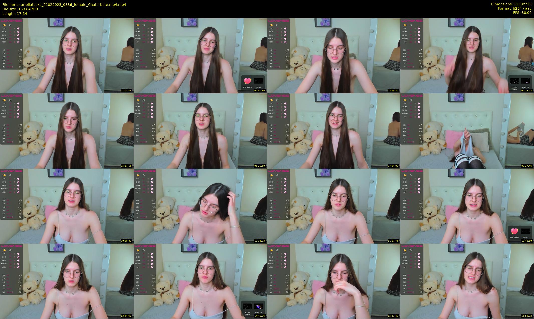 ariellateska — 18 minute Chaturbate female cam show recording, 720p, Feb 1, 2023