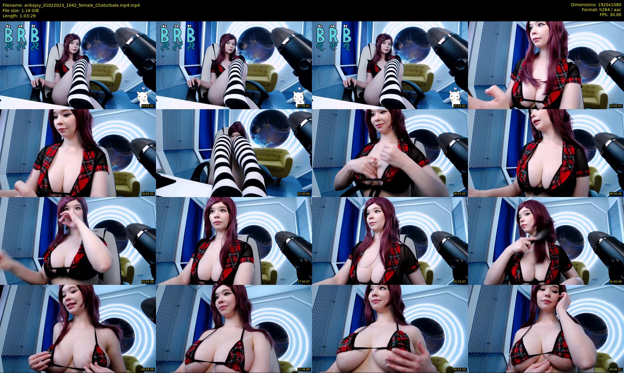 arikajoy — 64 minute Chaturbate female cam show recording, 1080p, Feb 1, 2023