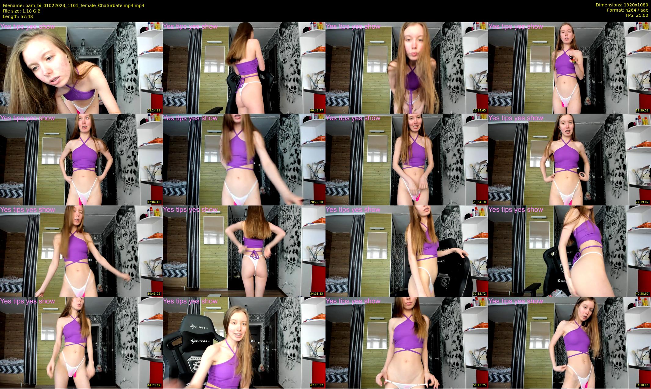 bam_bi — 58 minute Chaturbate female cam show recording, 1080p, Feb 1, 2023