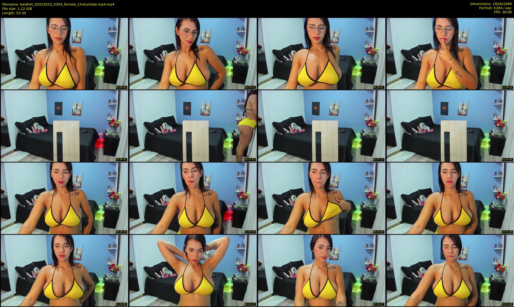 basthet — 54 minute Chaturbate female cam show recording, 1080p, Feb 2, 2023