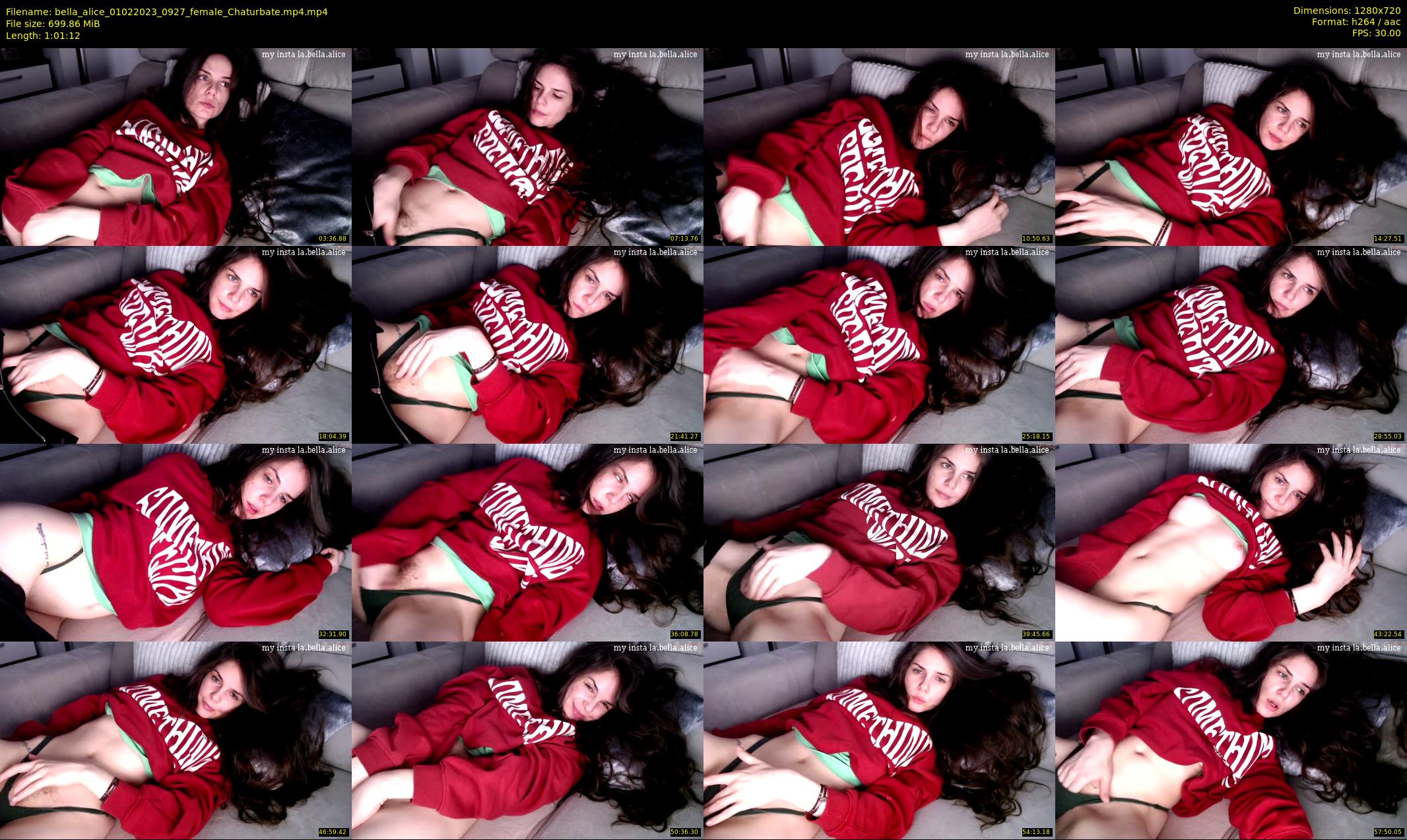 bella_alice — 62 minute Chaturbate female cam show recording, 720p, Feb 1, 2023