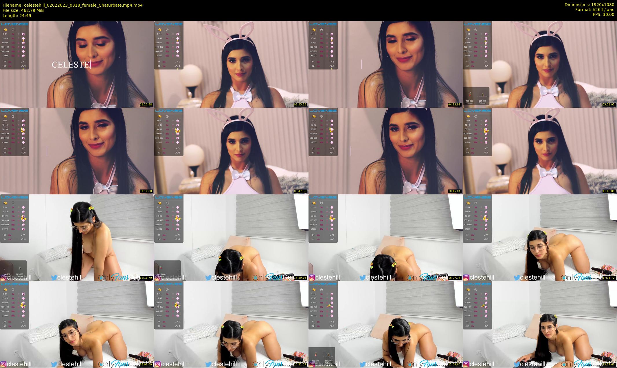 celestehill — 25 minute Chaturbate female cam show recording, 1080p, Feb 2, 2023
