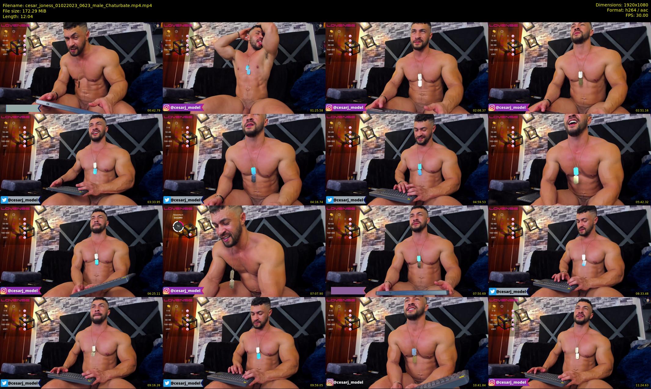 cesar_joness — 13 minute Chaturbate male cam show recording, 1080p, Feb 1, 2023