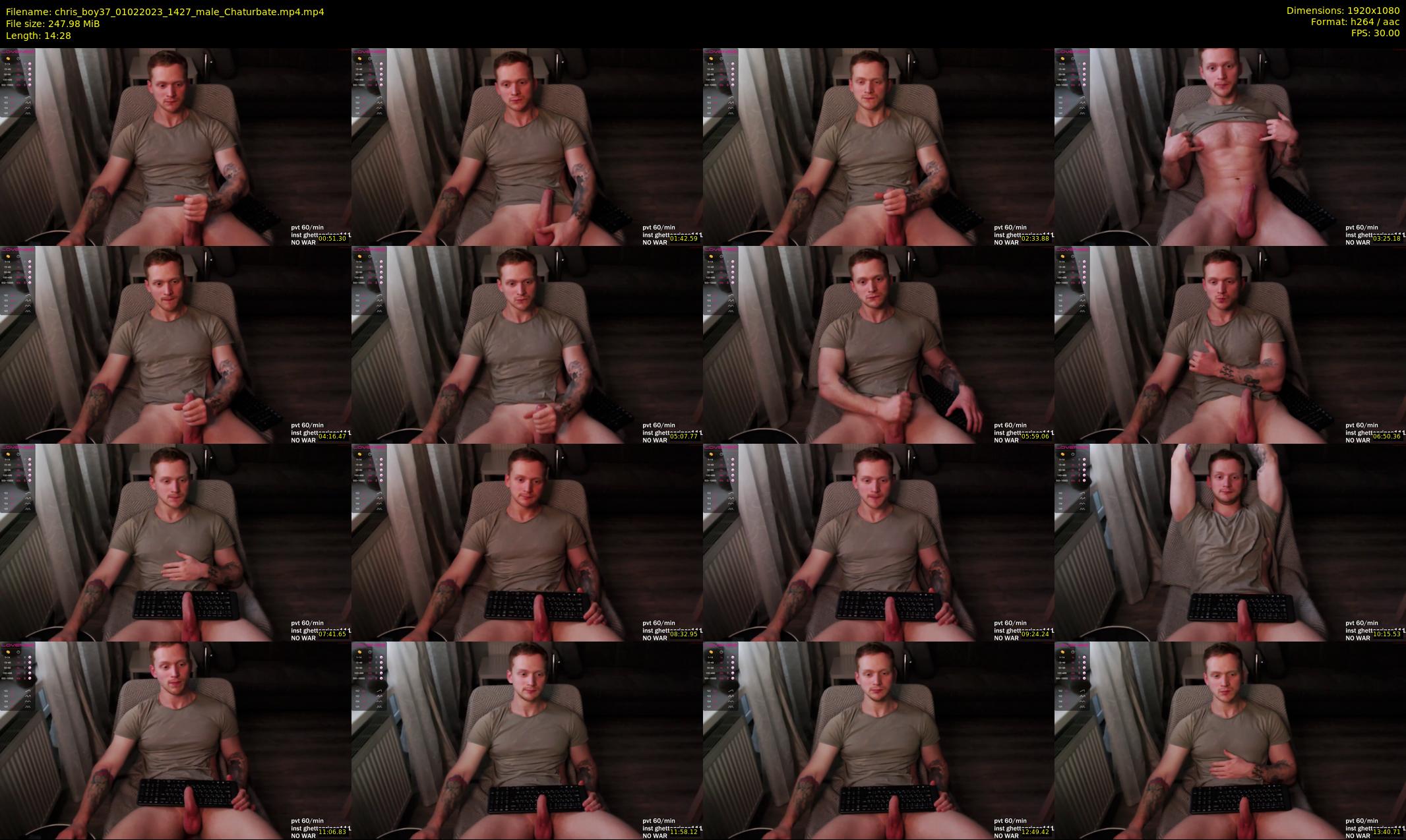 chris_boy37 — 15 minute Chaturbate male cam show recording, 1080p, Feb 1, 2023