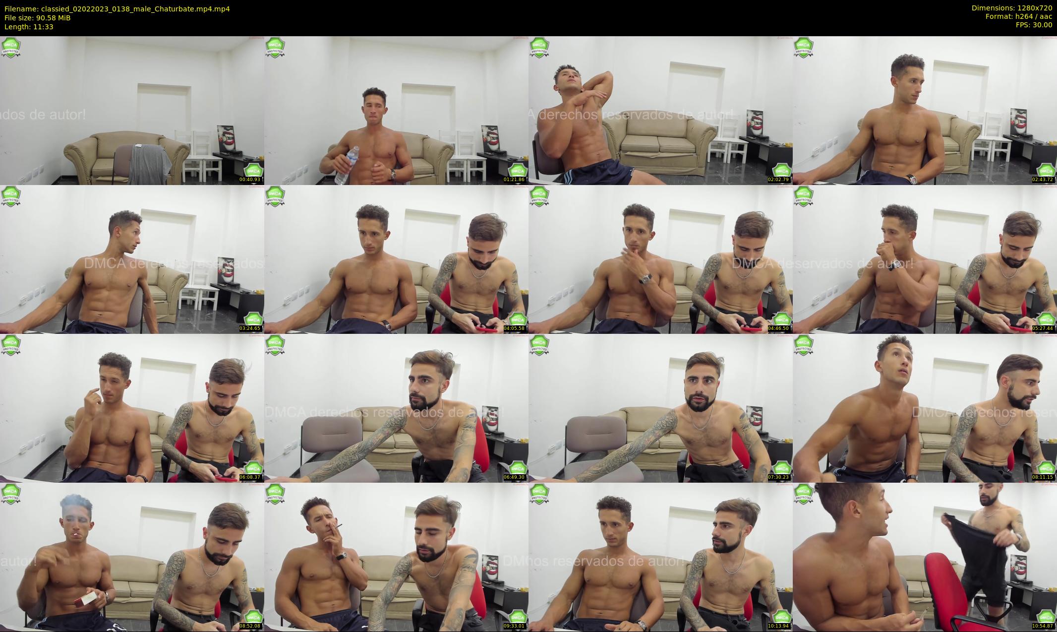 classied — 12 minute Chaturbate male cam show recording, 720p, Feb 2, 2023