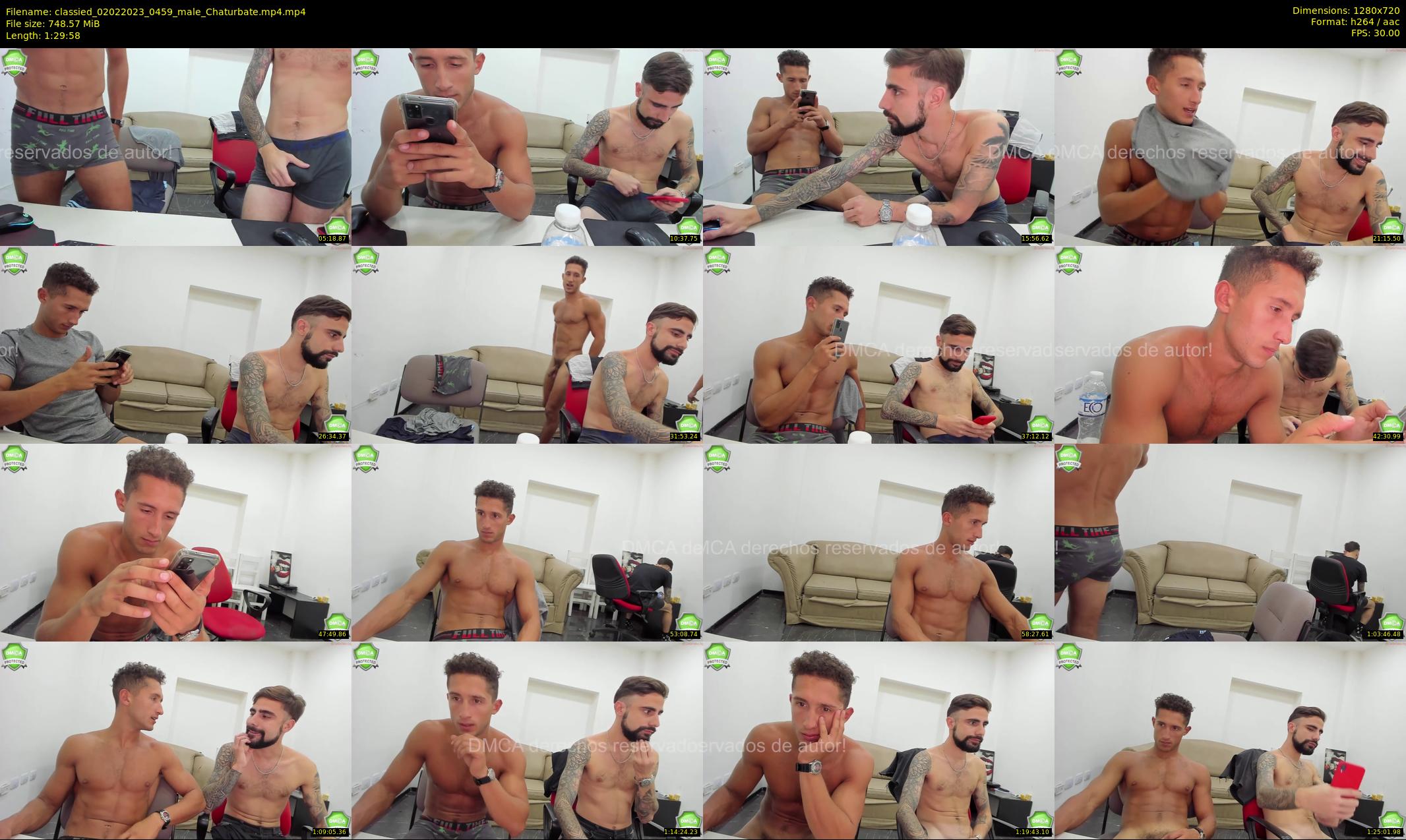classied — 90 minute Chaturbate male cam show recording, 720p, Feb 2, 2023