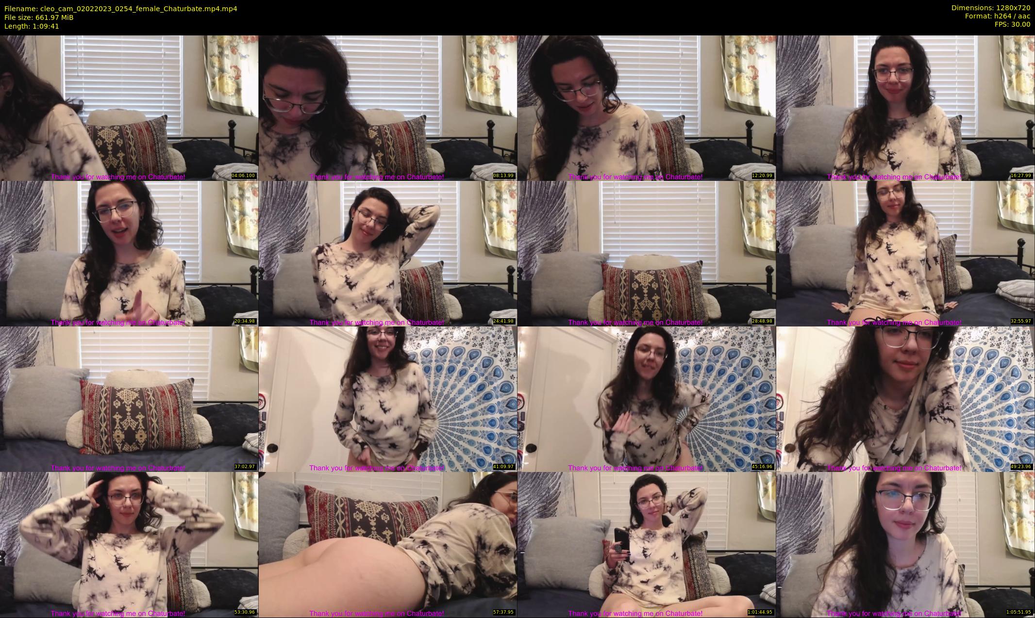cleo_cam — 70 minute Chaturbate female cam show recording, 720p, Feb 2, 2023