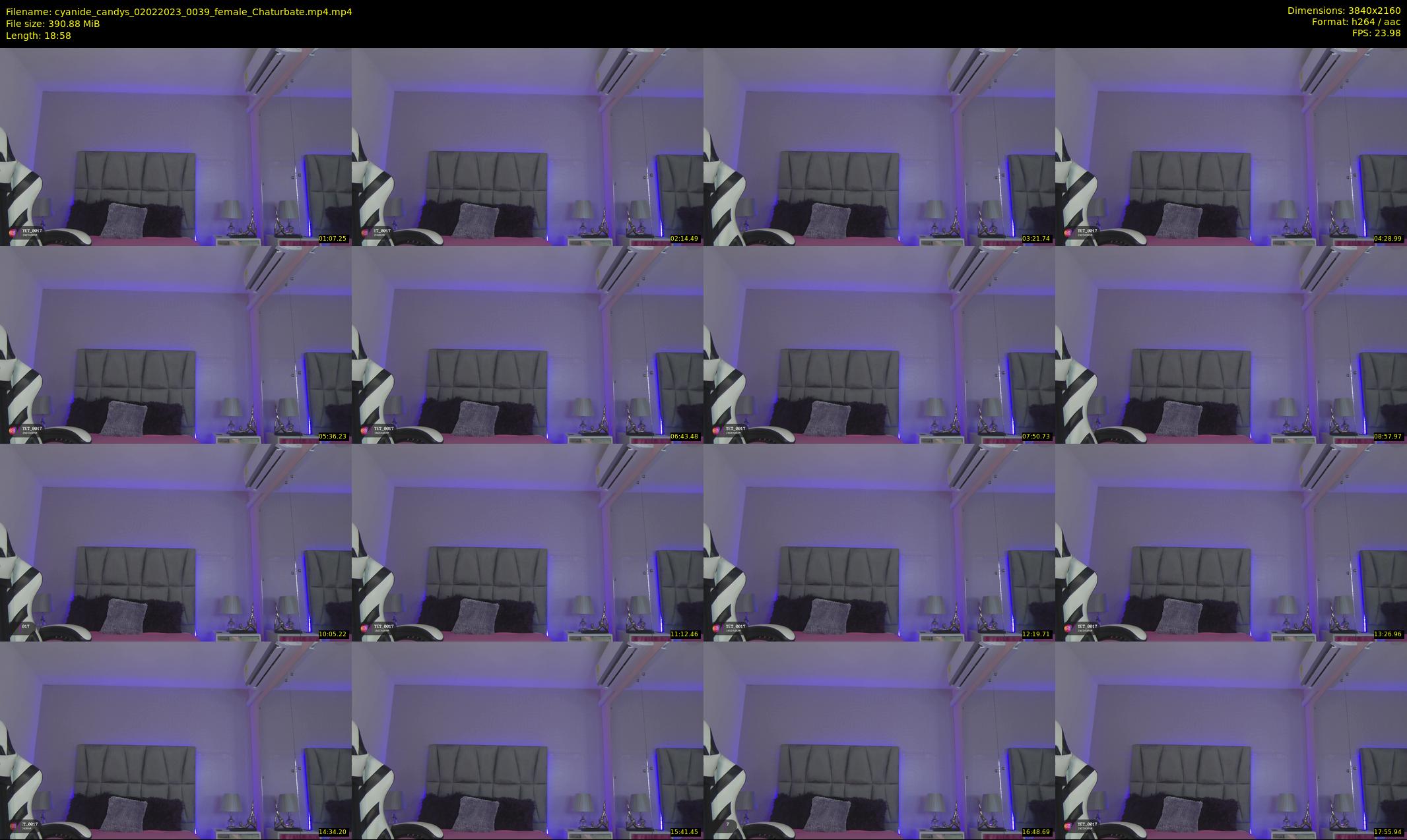 cyanide_candys — 19 minute Chaturbate female cam show recording, 4K, Feb 2, 2023