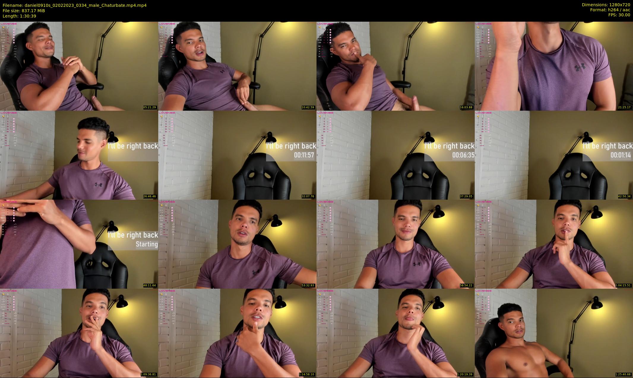 daniel0910s — 91 minute Chaturbate male cam show recording, 720p, Feb 2, 2023