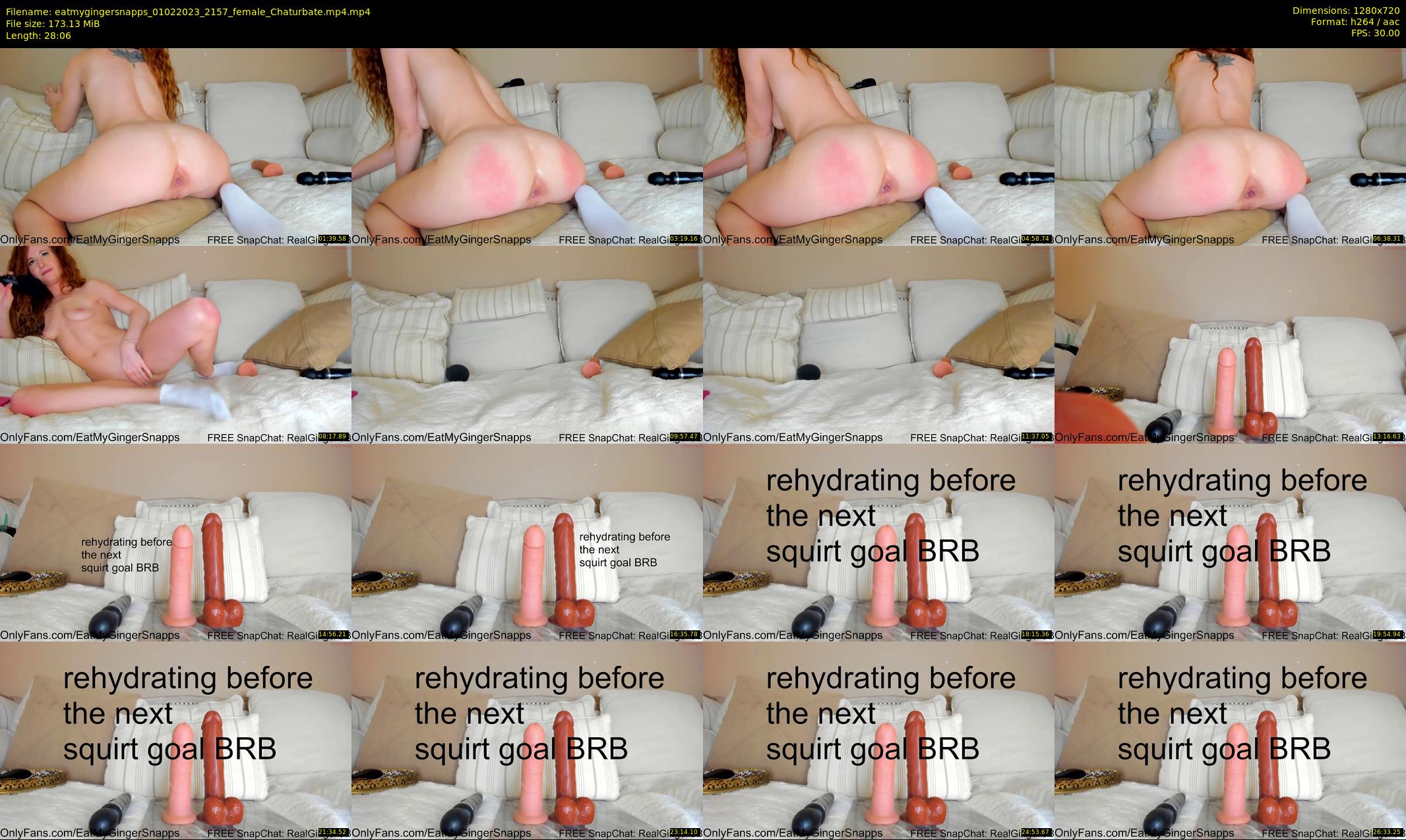eatmygingersnapps — 29 minute Chaturbate female cam show recording, 720p, Feb 1, 2023