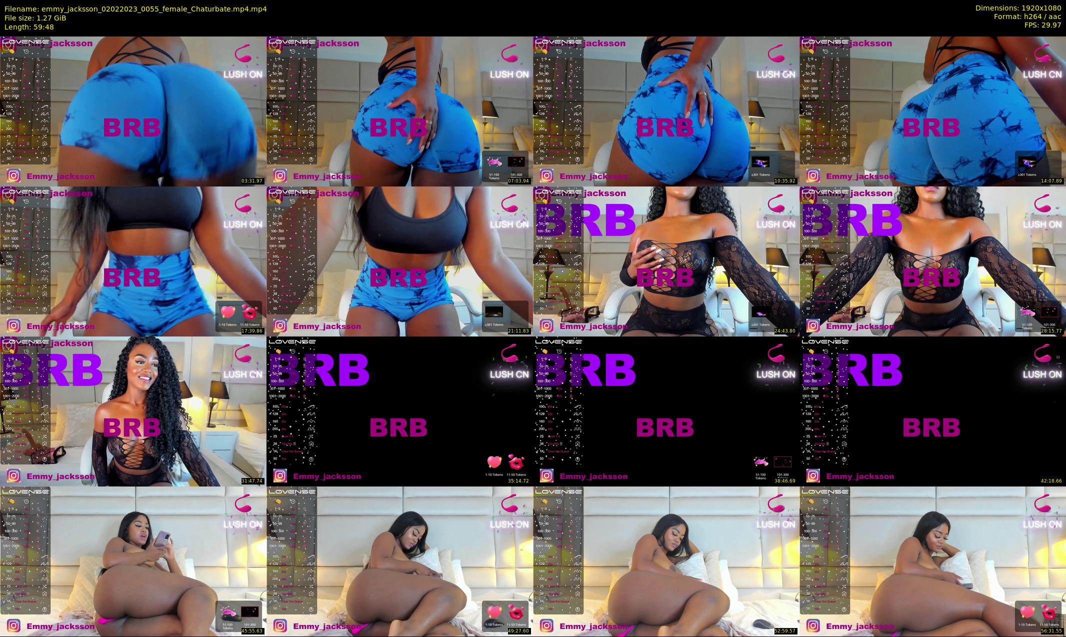 emmy_jacksson — 60 minute Chaturbate female cam show recording, 1080p, Feb 2, 2023