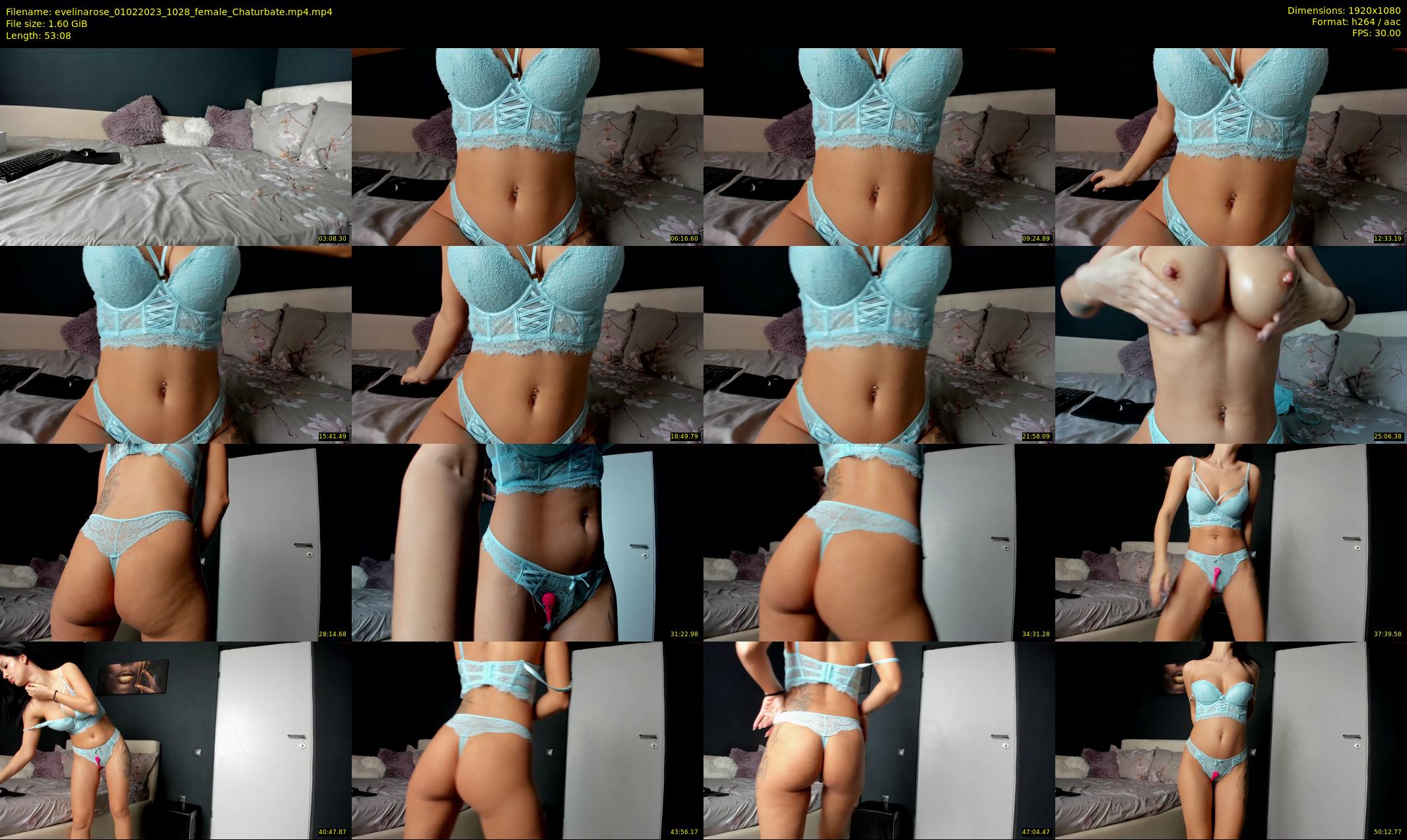 evelinarose — 54 minute Chaturbate female cam show recording, 1080p, Feb 1, 2023