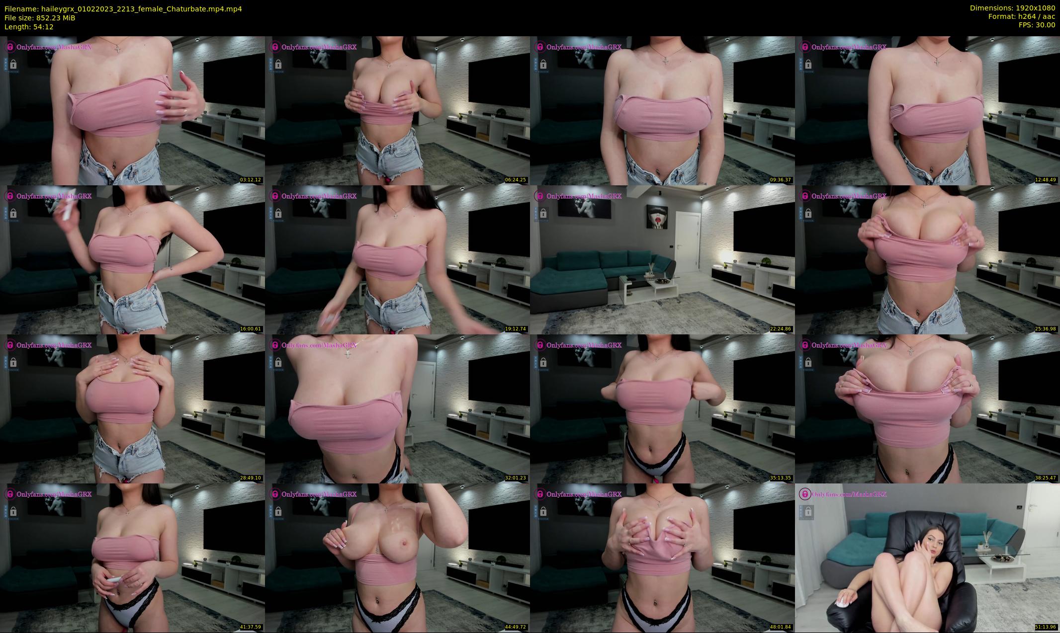 haileygrx — 55 minute Chaturbate female cam show recording, 1080p, Feb 1, 2023