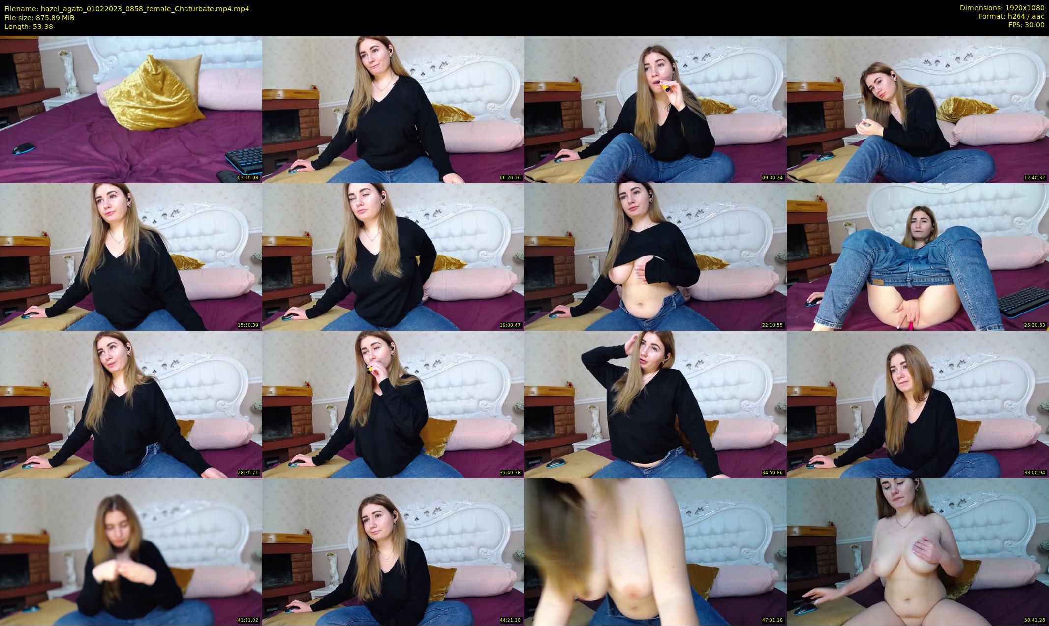 hazel_agata — 54 minute Chaturbate female cam show recording, 1080p, Feb 1, 2023