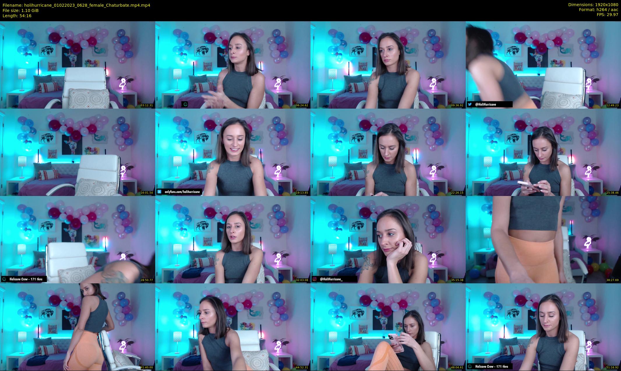 holihurricane — 55 minute Chaturbate female cam show recording, 1080p, Feb 1, 2023
