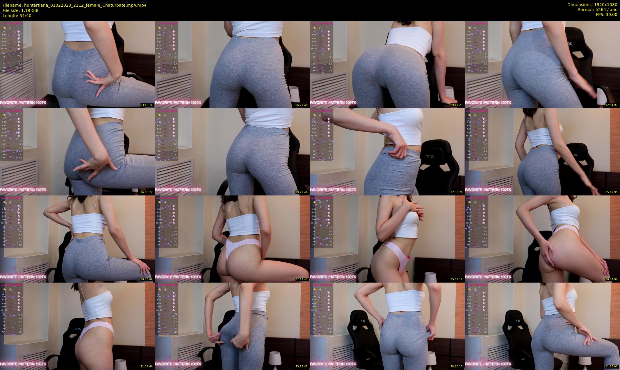 huntertiana — 55 minute Chaturbate female cam show recording, 1080p, Feb 1, 2023