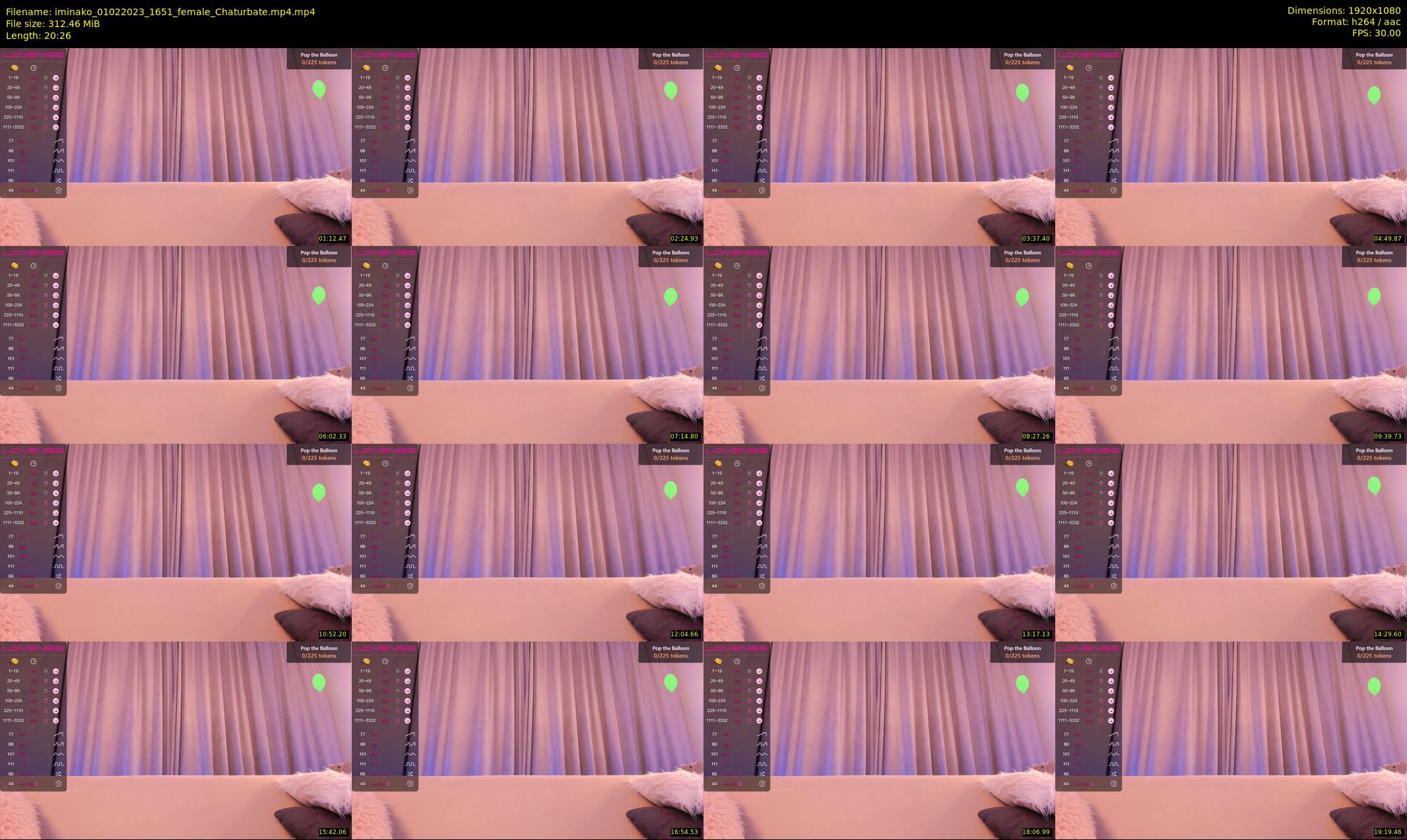iminako — 21 minute Chaturbate female cam show recording, 1080p, Feb 1, 2023