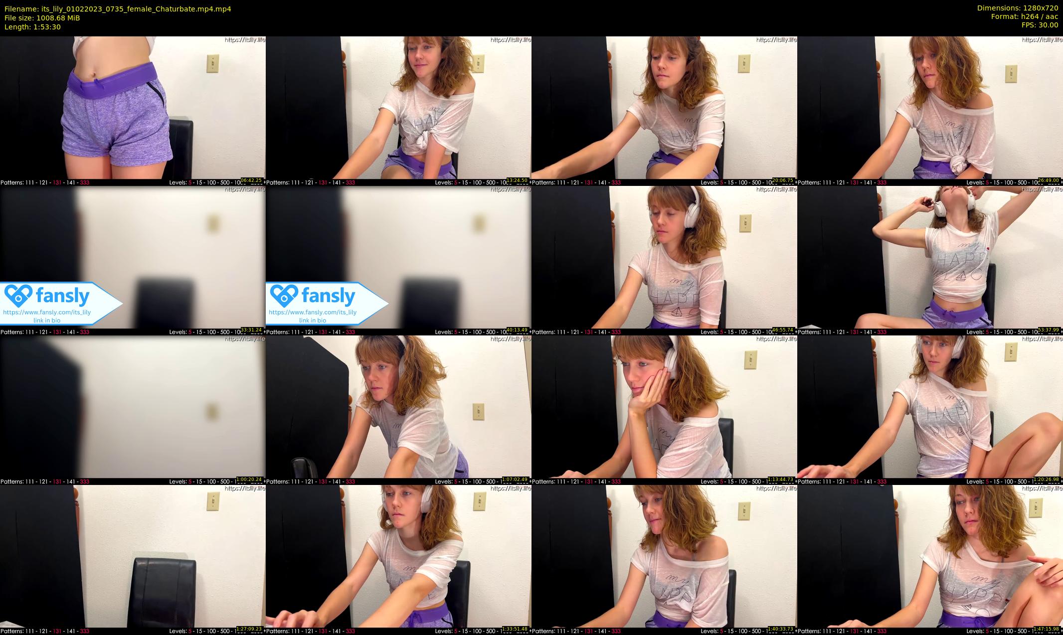 its_lily — 114 minute Chaturbate female cam show recording, 720p, Feb 1, 2023