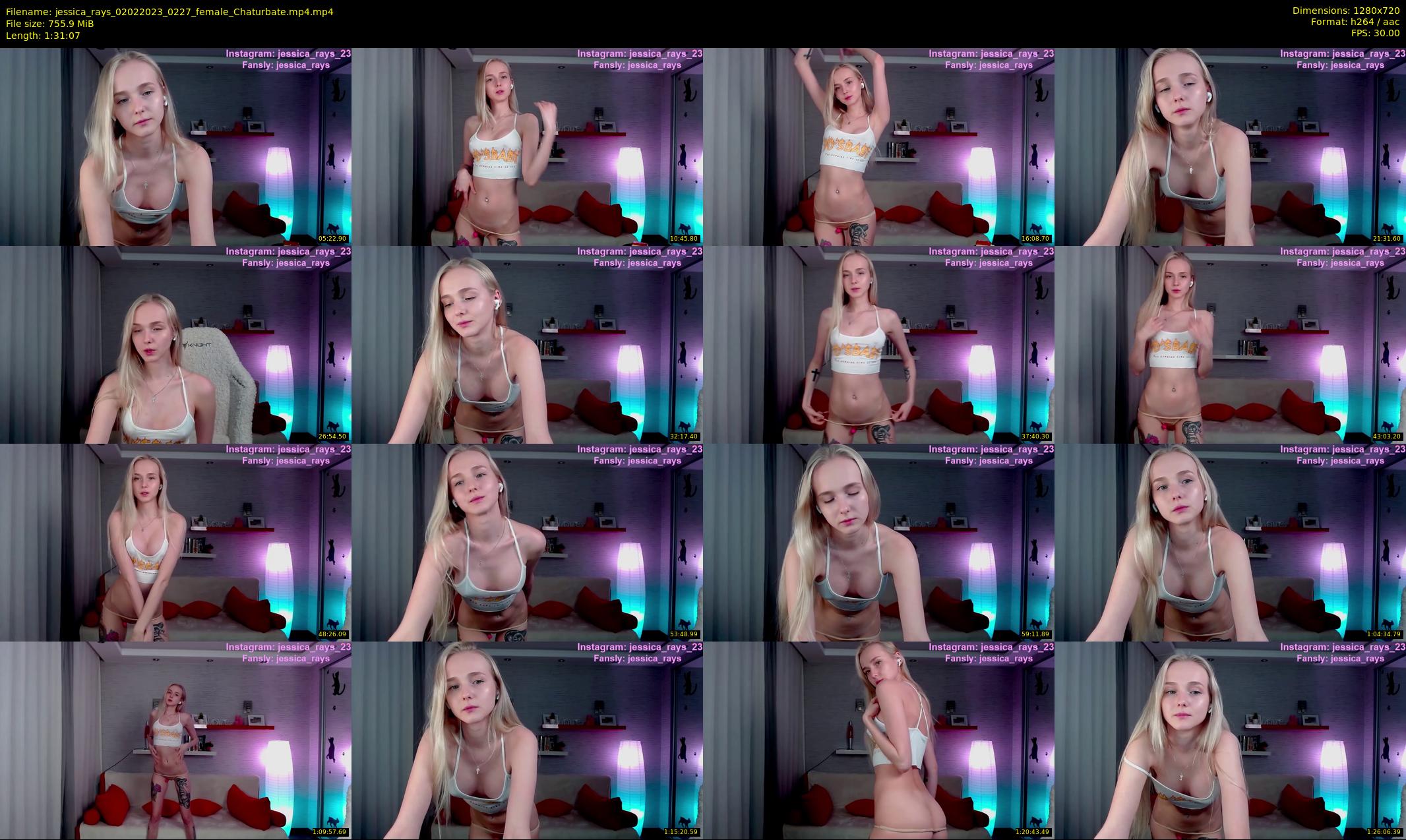 jessica_rays — 92 minute Chaturbate couple cam show recording, 720p, Feb 2, 2023