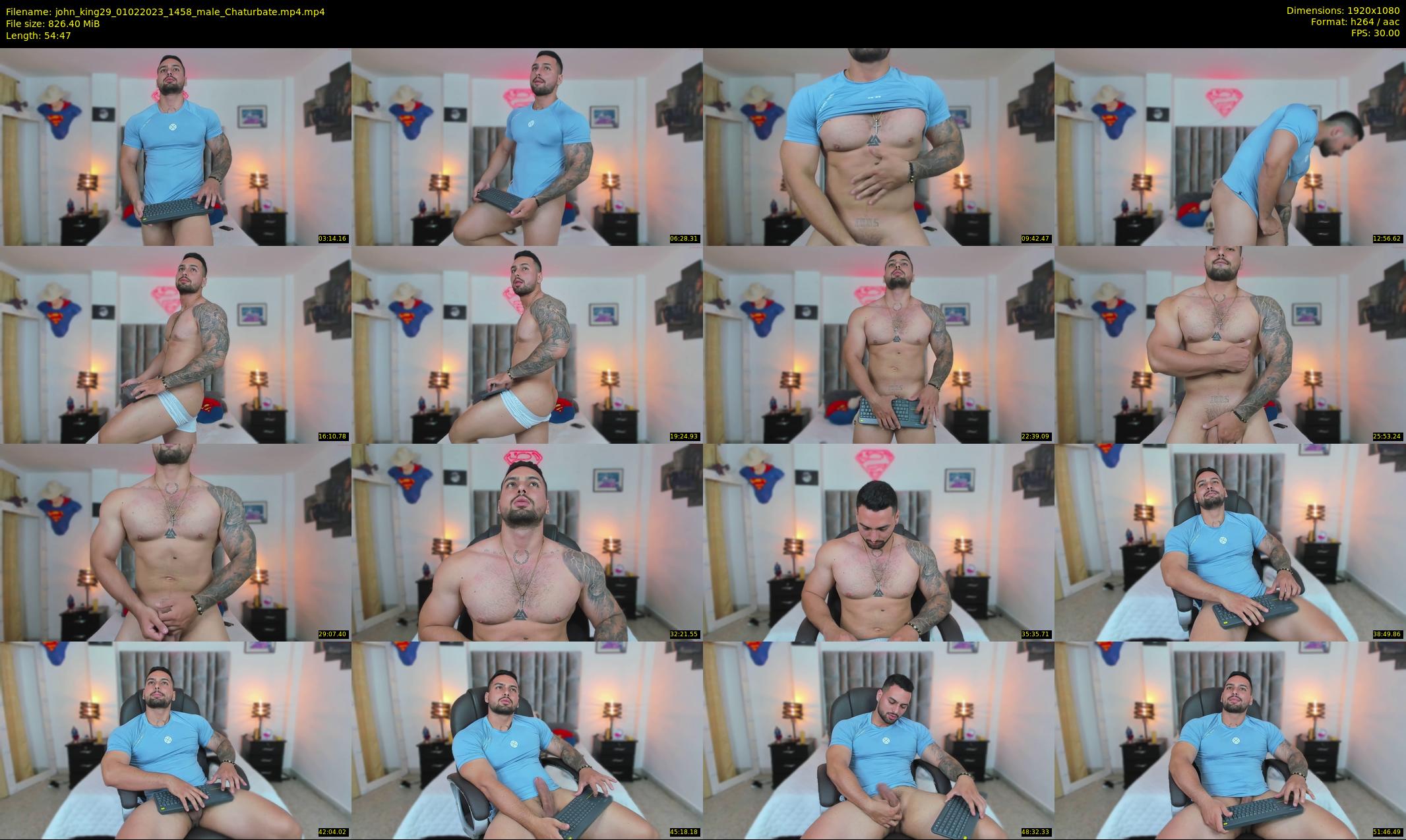 john_king29 — 55 minute Chaturbate male cam show recording, 1080p, Feb 1, 2023