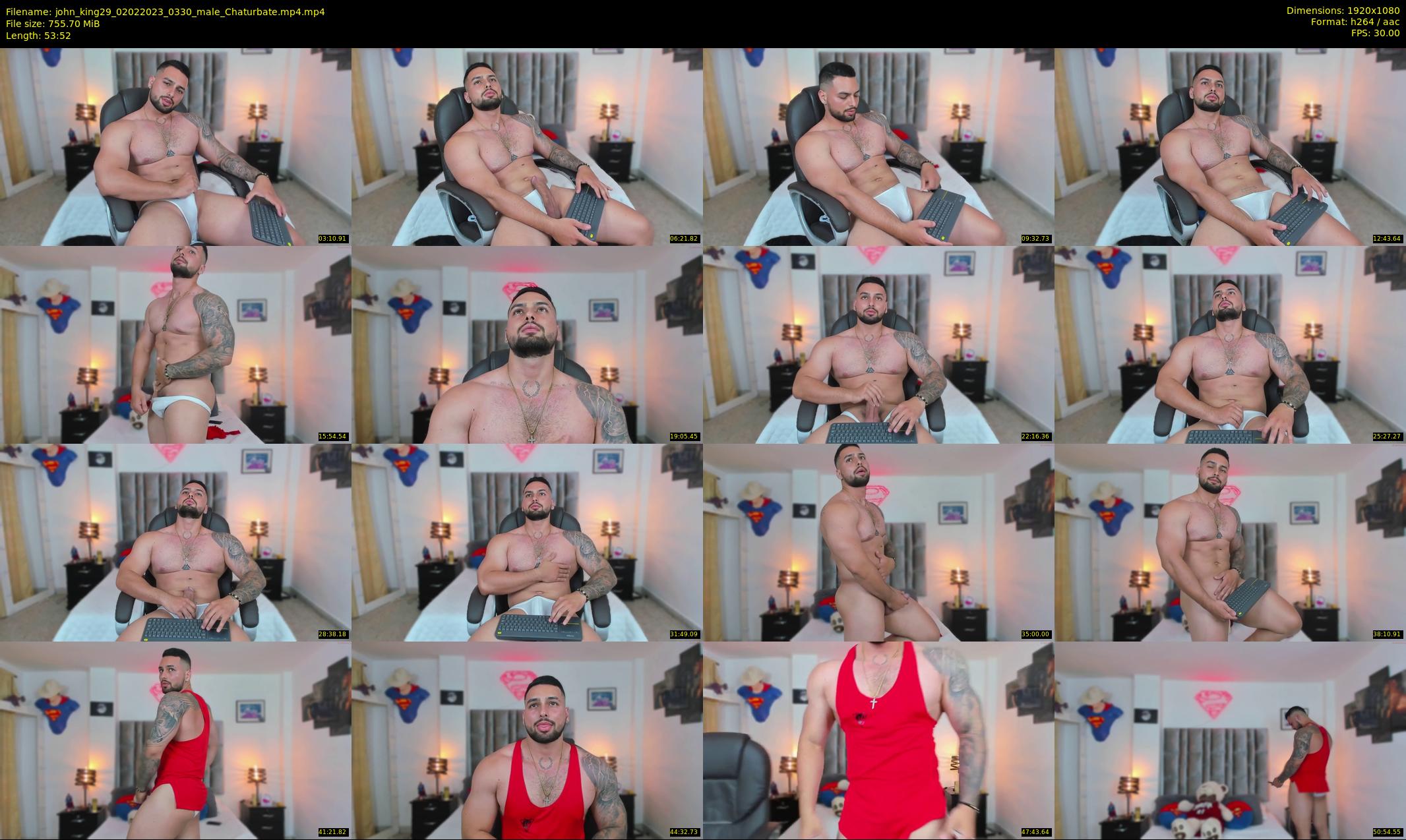 john_king29 — 54 minute Chaturbate male cam show recording, 1080p, Feb 2, 2023