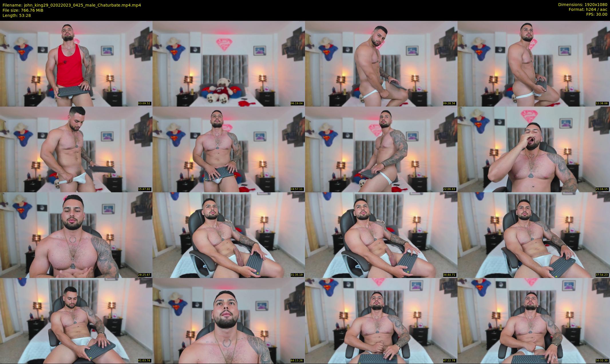 john_king29 — 54 minute Chaturbate male cam show recording, 1080p, Feb 2, 2023