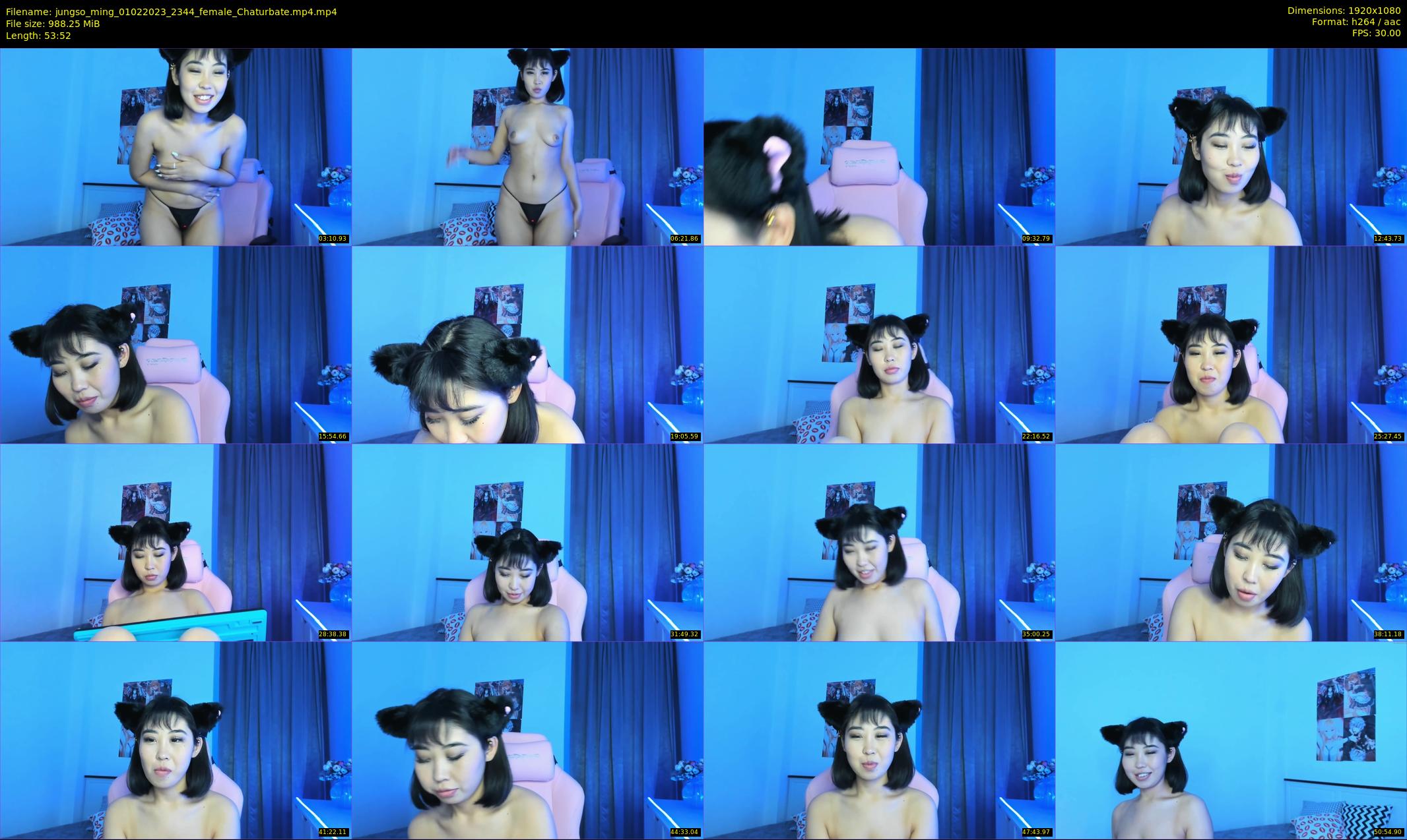 jungso_ming — 54 minute Chaturbate female cam show recording, 1080p, Feb 1, 2023