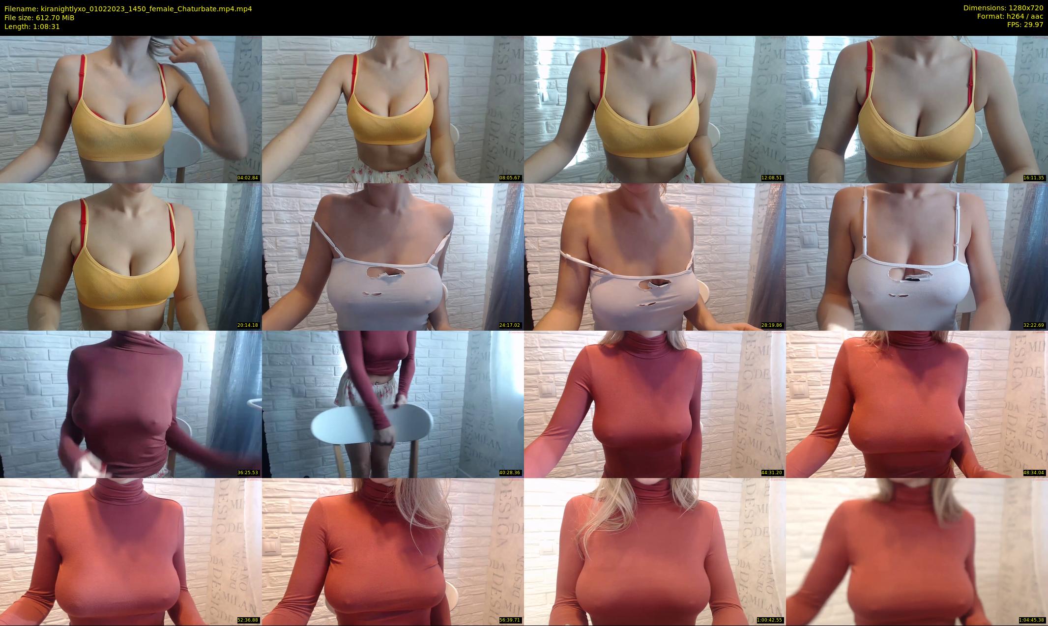 kiranightlyxo — 69 minute Chaturbate female cam show recording, 720p, Feb 1, 2023