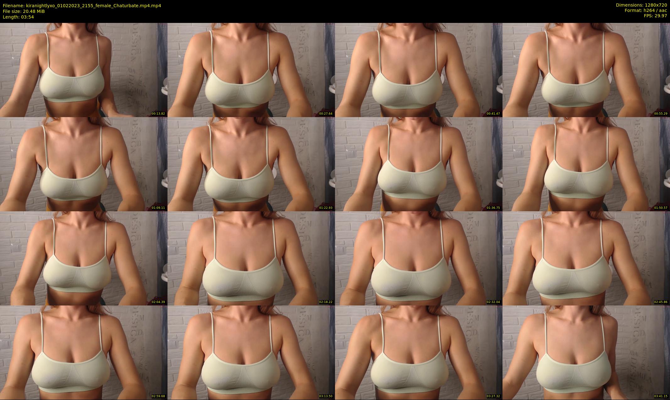kiranightlyxo — 4 minute Chaturbate female cam show recording, 720p, Feb 1, 2023